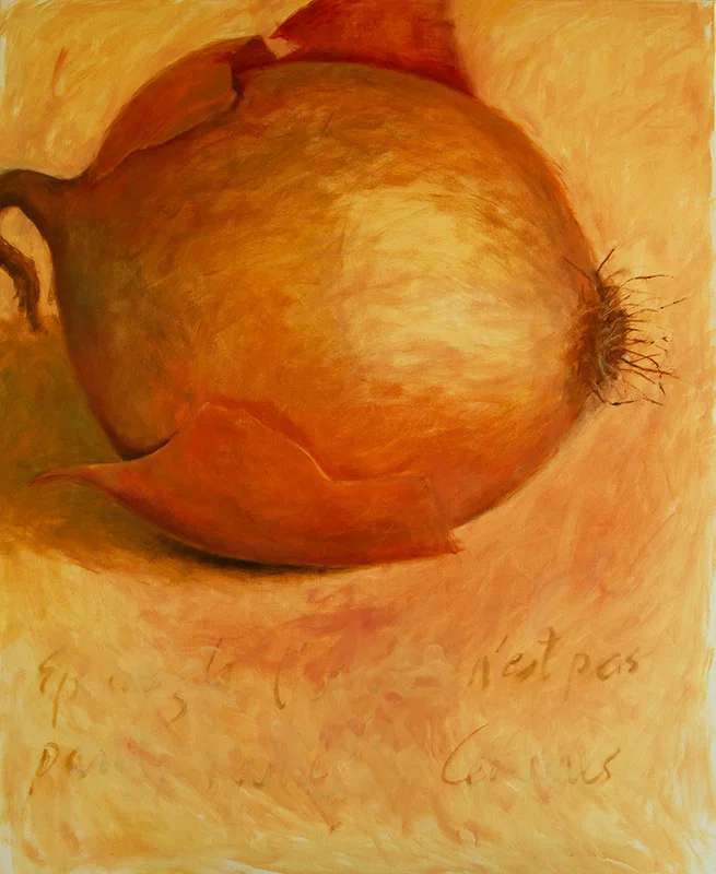   L'oignon , 2012 Oil on canvas. 81x100 cm 