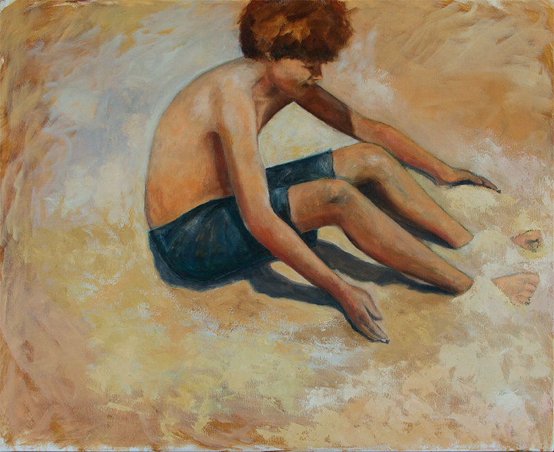   L'été , 2014 Oil on canvas. 100x81 cm 