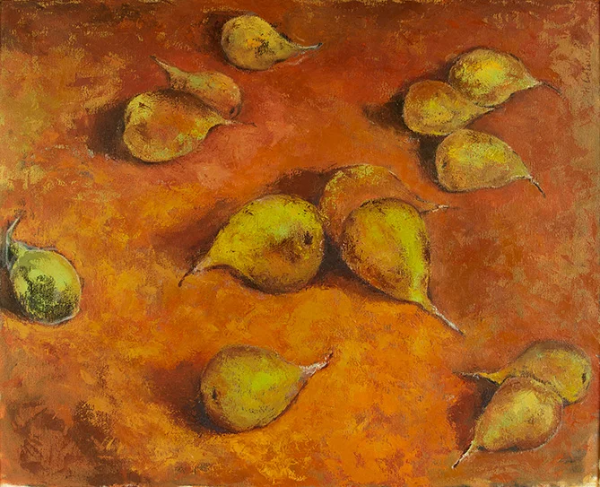   Poires , 2014 Oil on canvas. 92x73 
