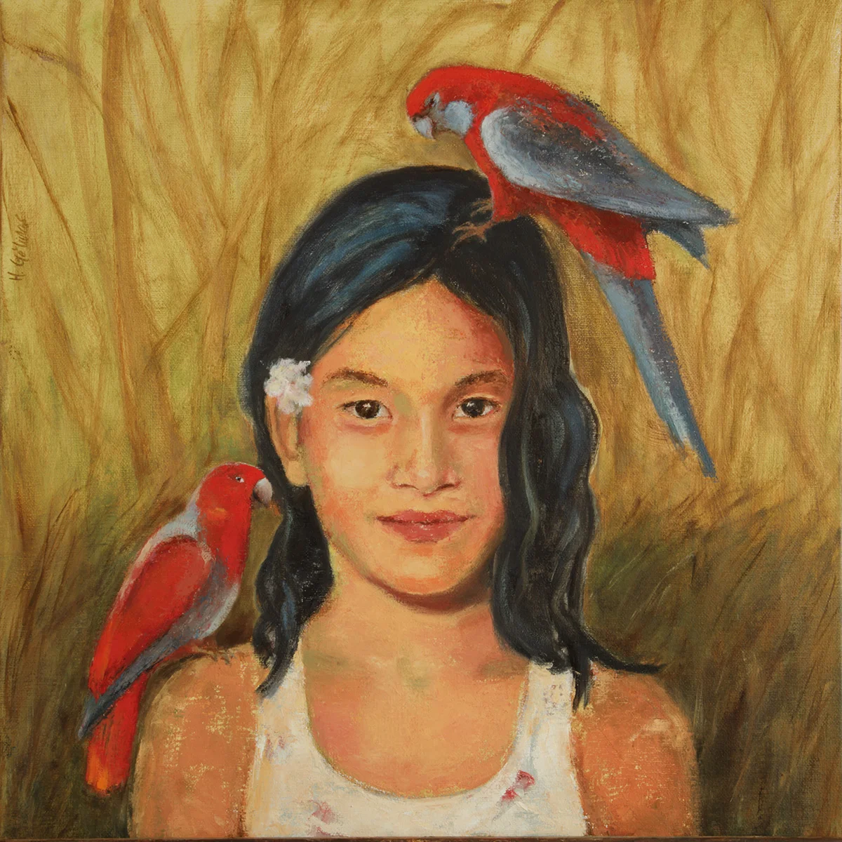   Mia , 2018 Oil on canvas. 50x50 cm  SOLD  