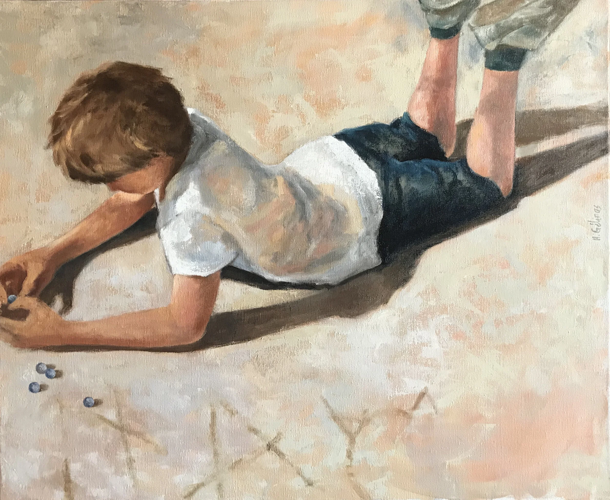   La cour , 2013 Oil on canvas. 73x60 cm  Sold  