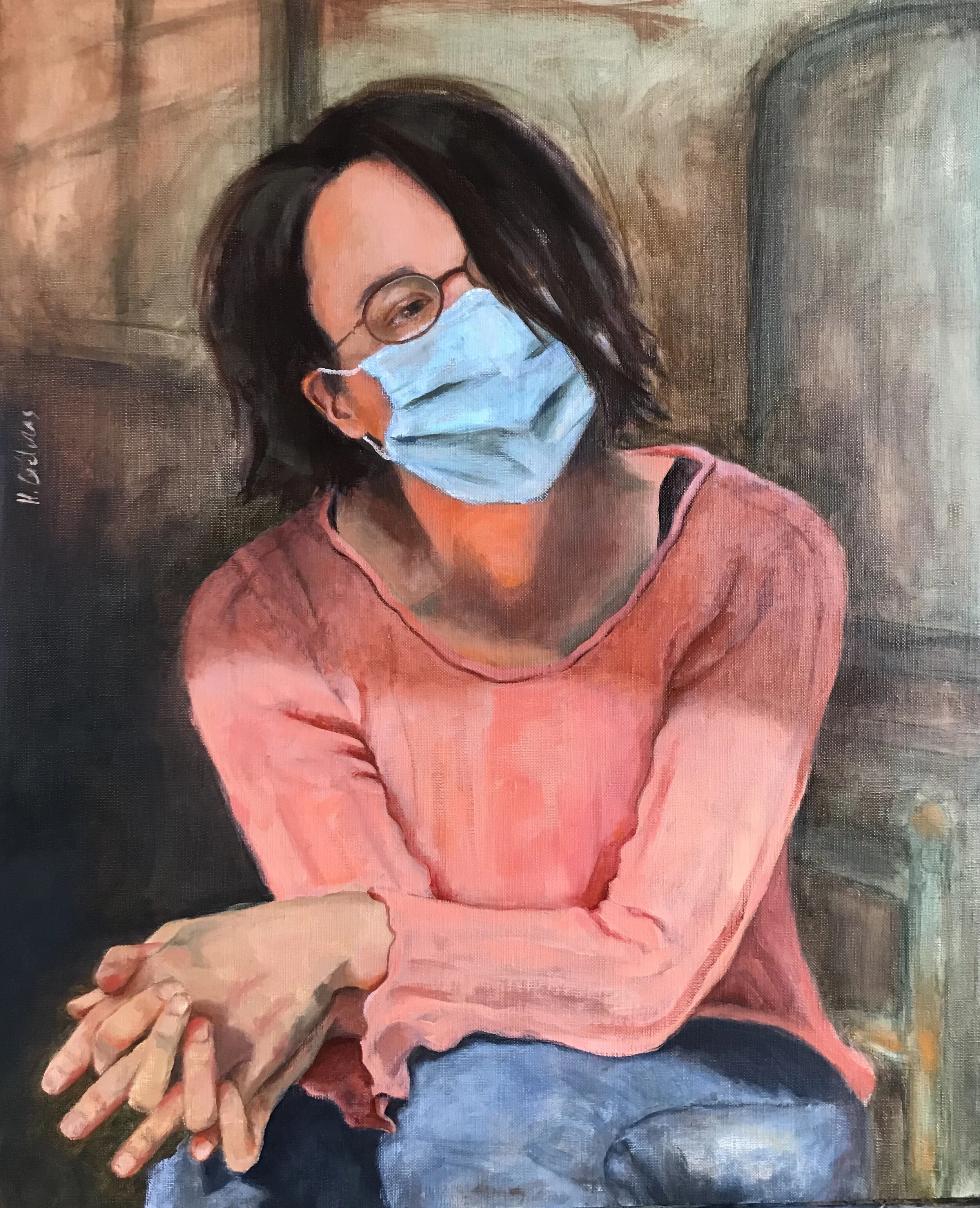   Confinada , 2020 Oil on canvas, 61cm x 50cm 