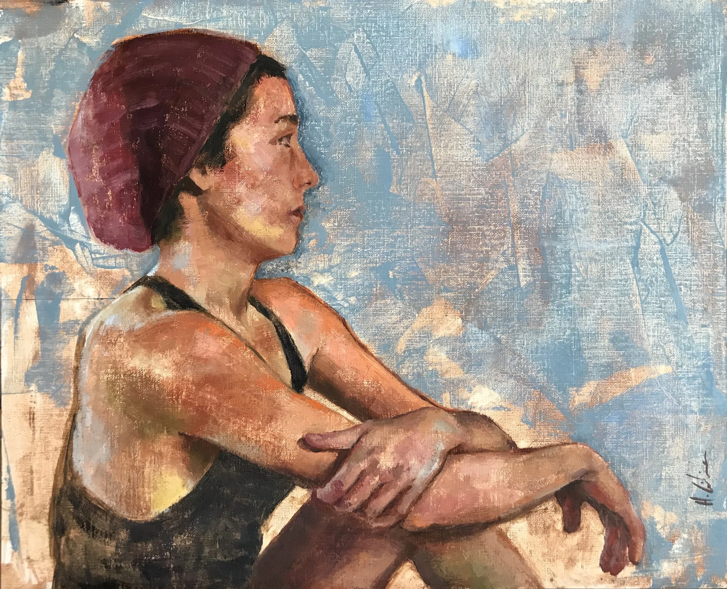   Far away , 2022 Oil on heavy paper on DMF. 28,5x35 cm  SOLD  