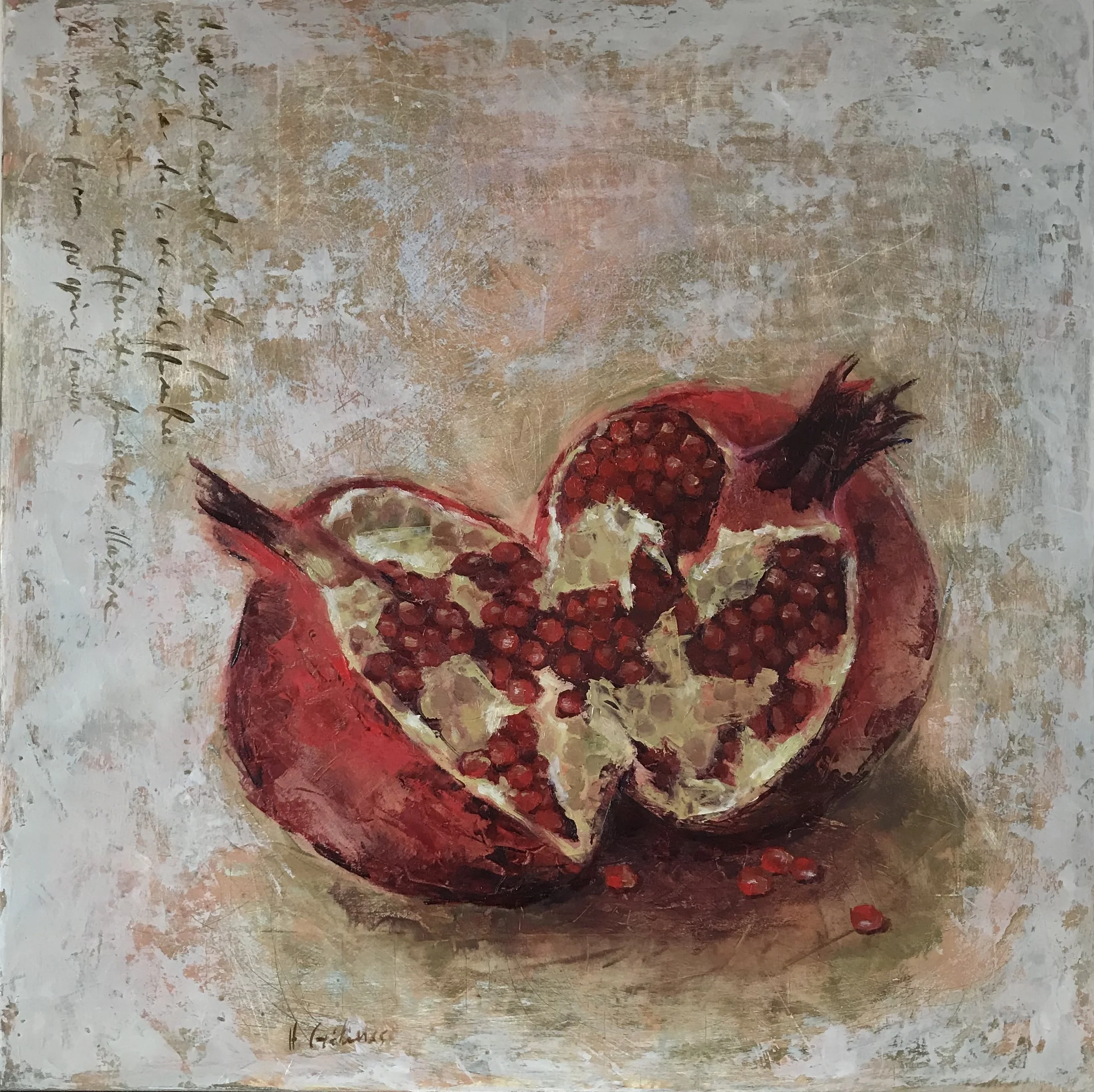   Magrana , 2022 Oil on wood panel, 30x30 cm  SOLD  