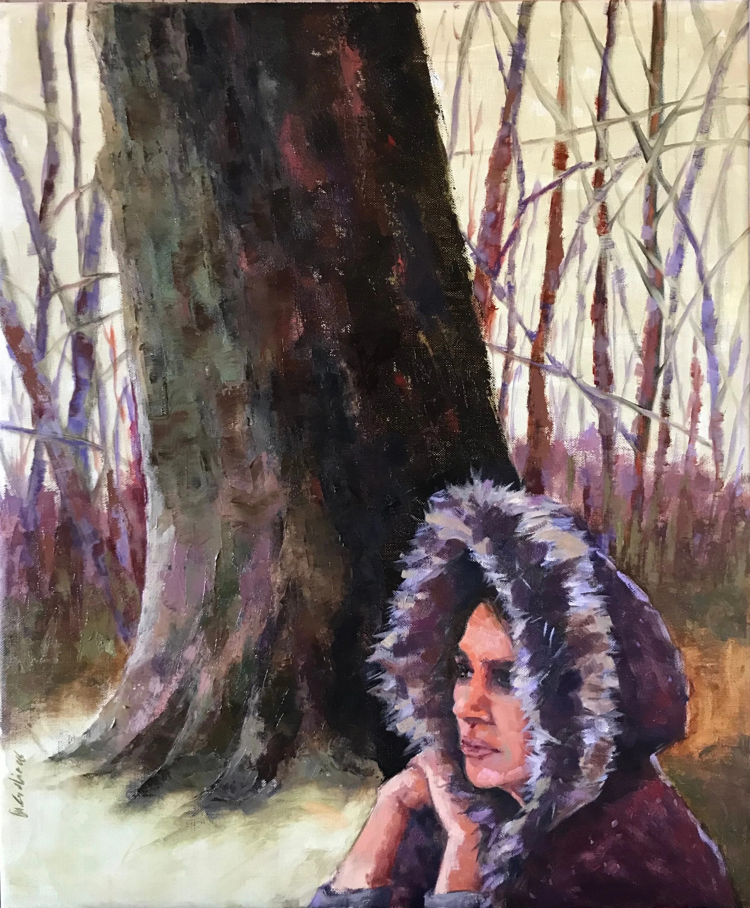   Purple,  2023 Oil on canvas, 54x65 cm 