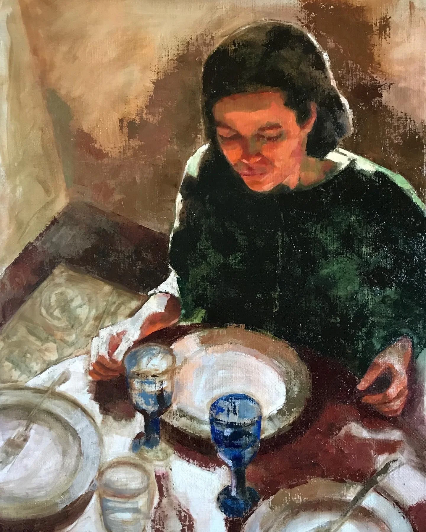   Soleil d’hiver , 2023 Oil on canvas, 50x65 cm 