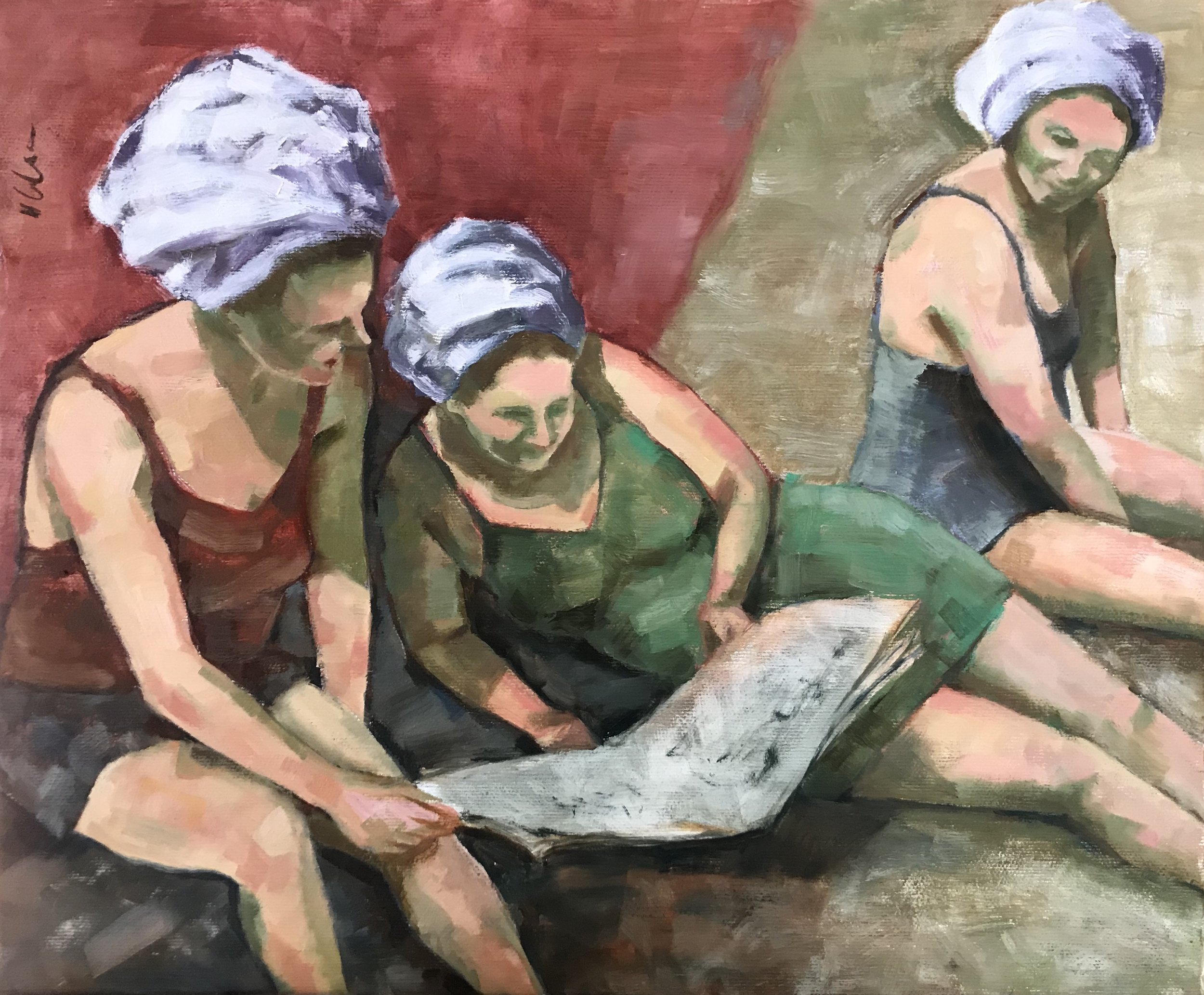   Le journal , 2023 Oil on canvas, 46x38cm 