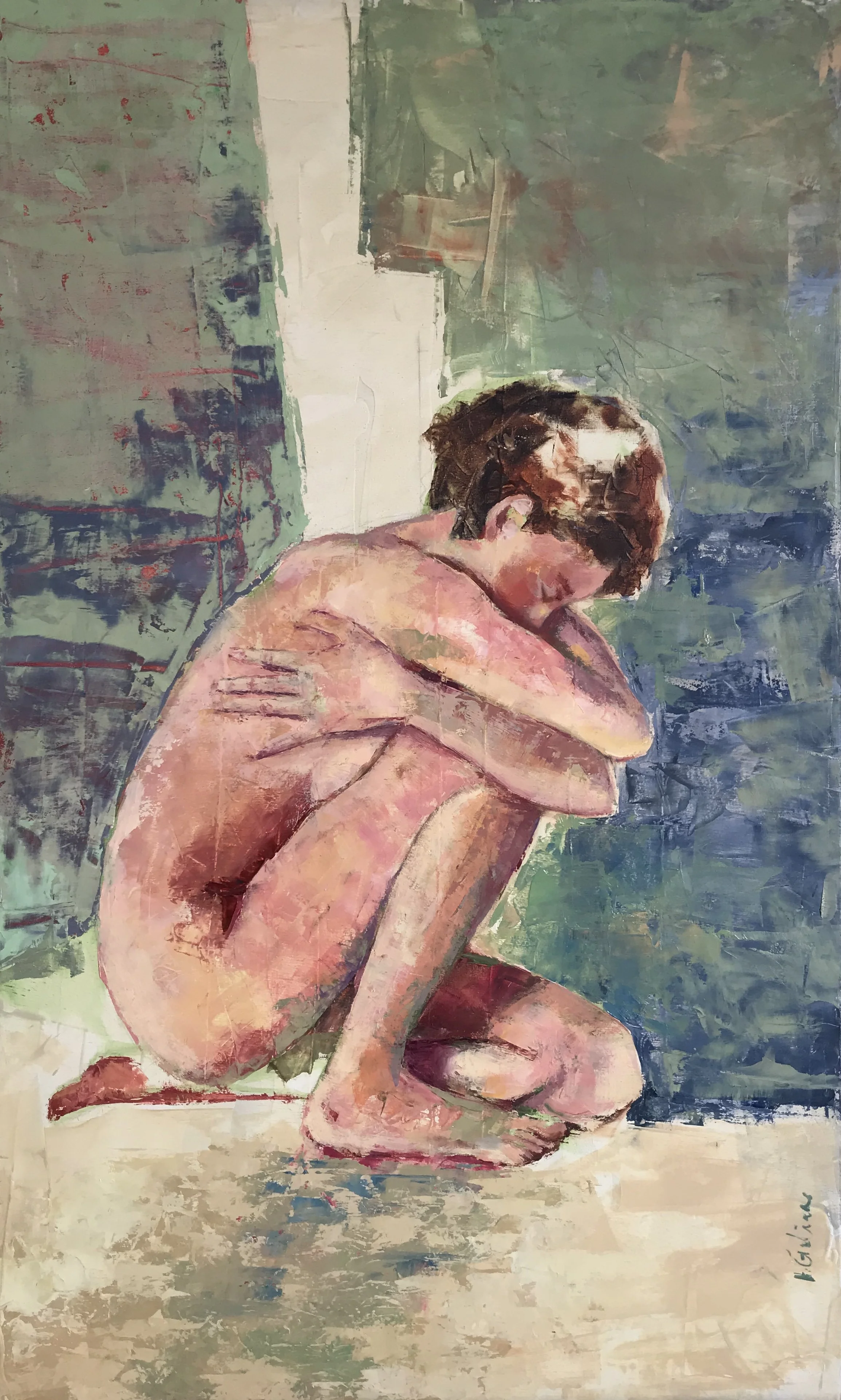   Nacimiento I , 2023 Oil on wood panel, 70x42cm 