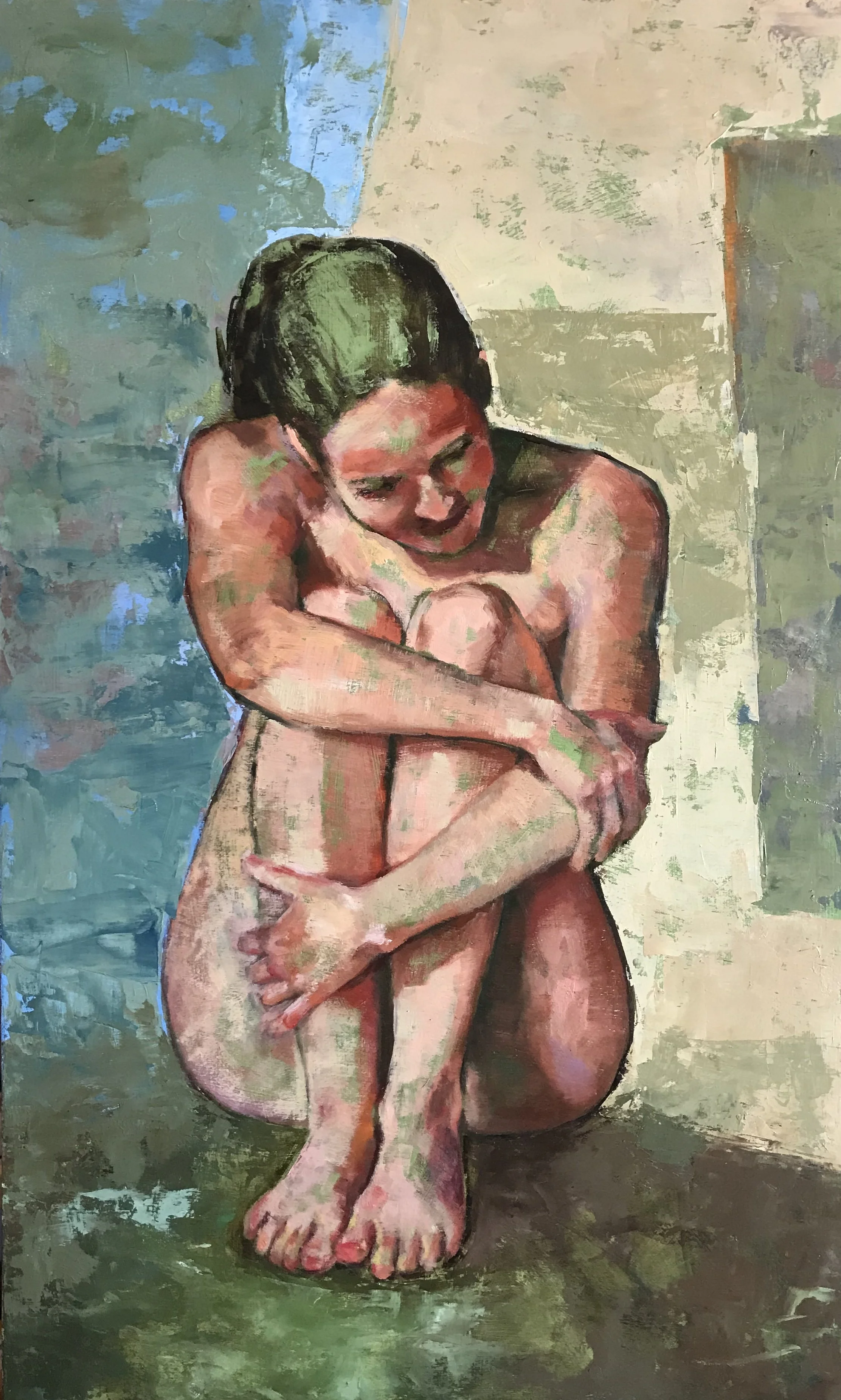   Nacimiento II , 2023 Oil on wood panel, 70x42cm 