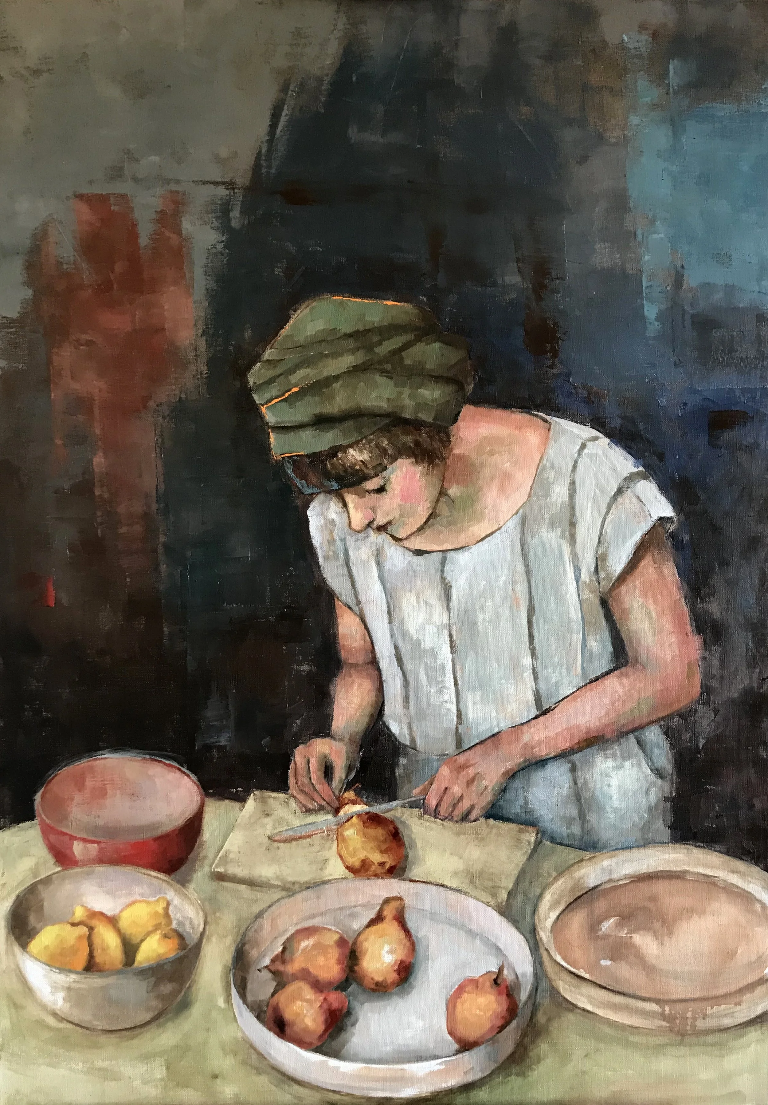   Alquimia I , 2023 Oil on canvas, 100×70cm  Short listed XLV Premio de Pintura Gredos 2024, Arena de San Pedro, Ávila  