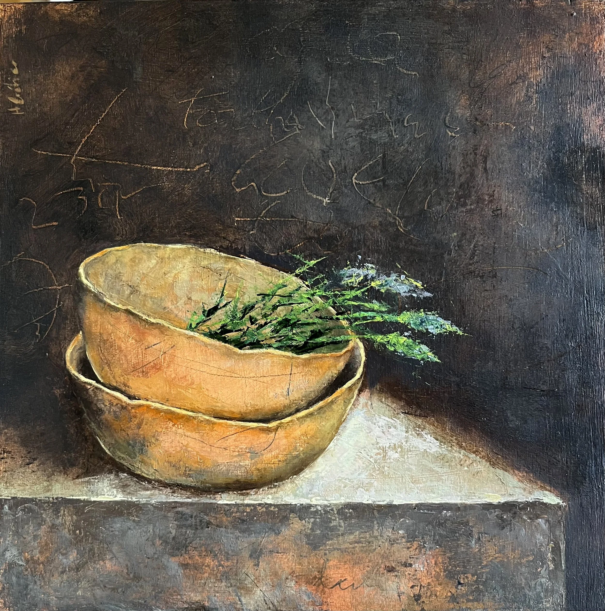   Romaní,  2024 Oil on wooden panel, 30×30cm 