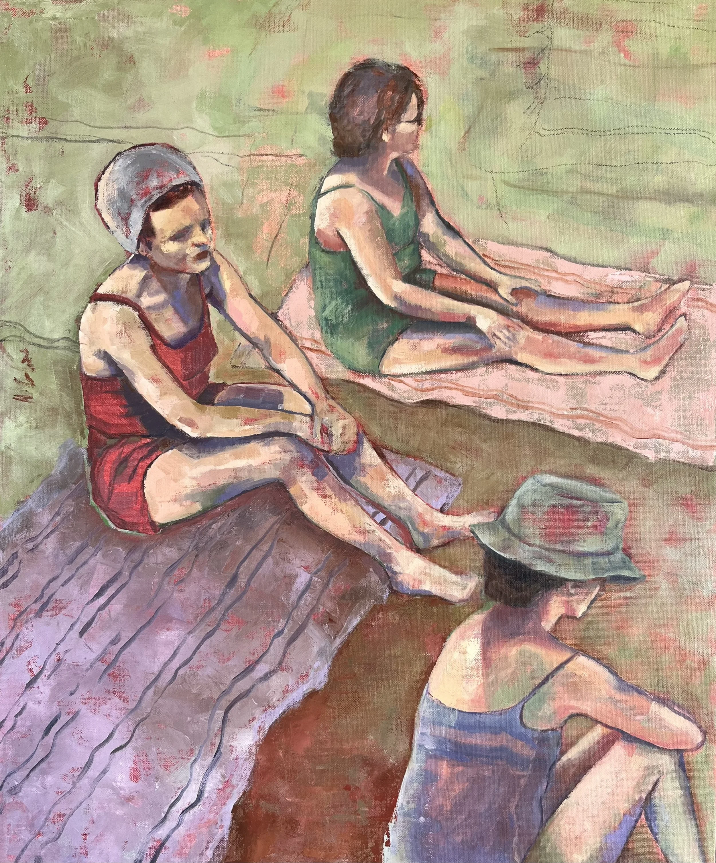   Les filles , 2025 Oil on canvas, 65×54cm 
