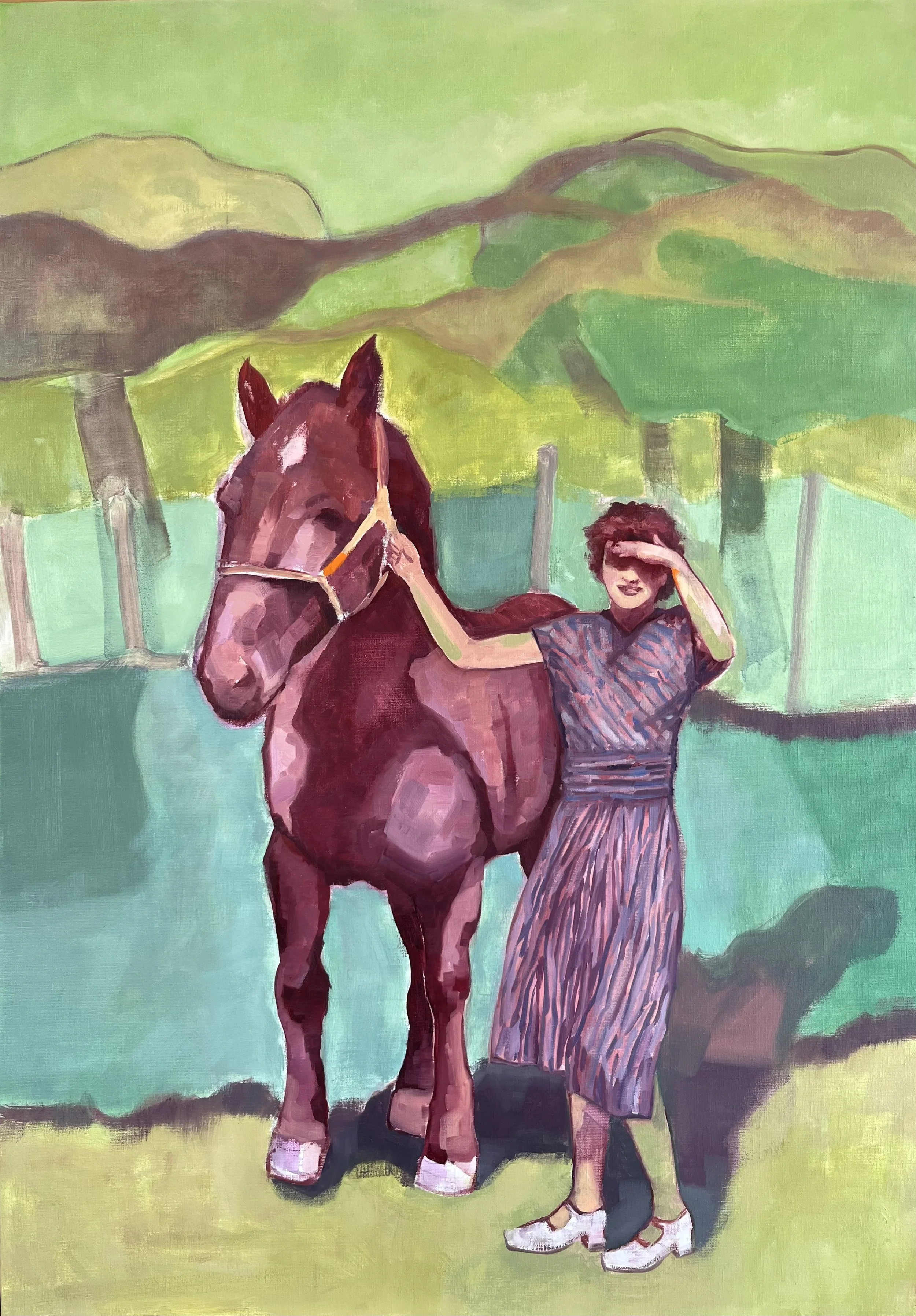   Brunette , 2026 Oil on canvas, 116×81cm 