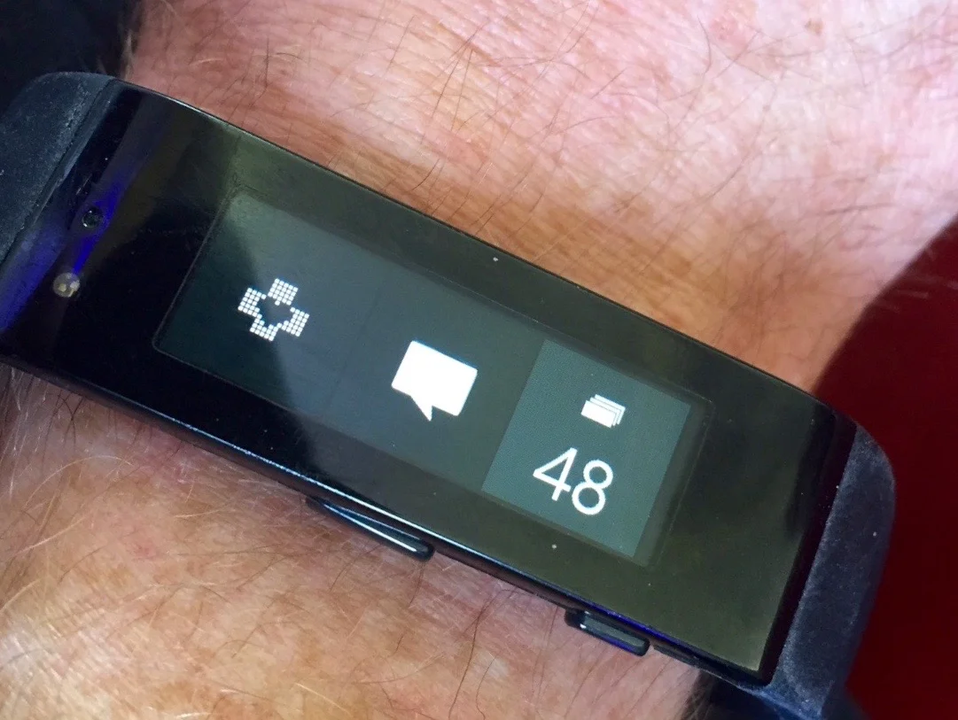 Microsoft Band enabling TickerFit to provide realtime heart rate feedback