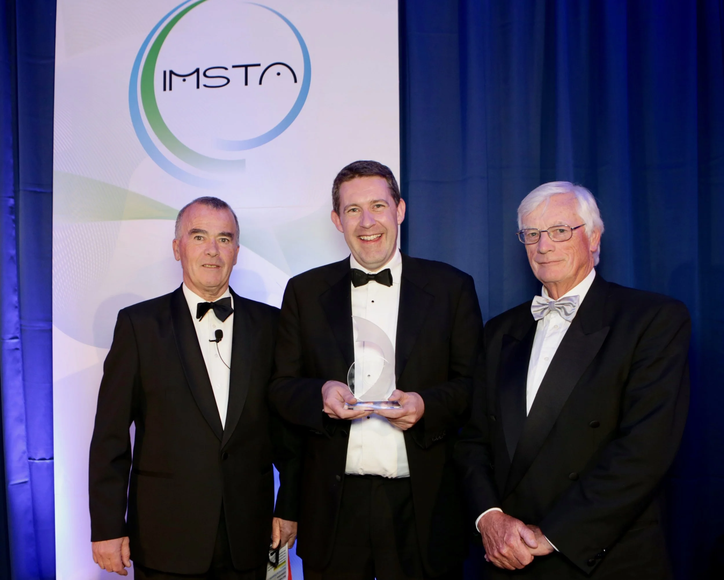 Founder/CTO Greg Balmer accepting the award for Best Industry/Health Care System Collaboration