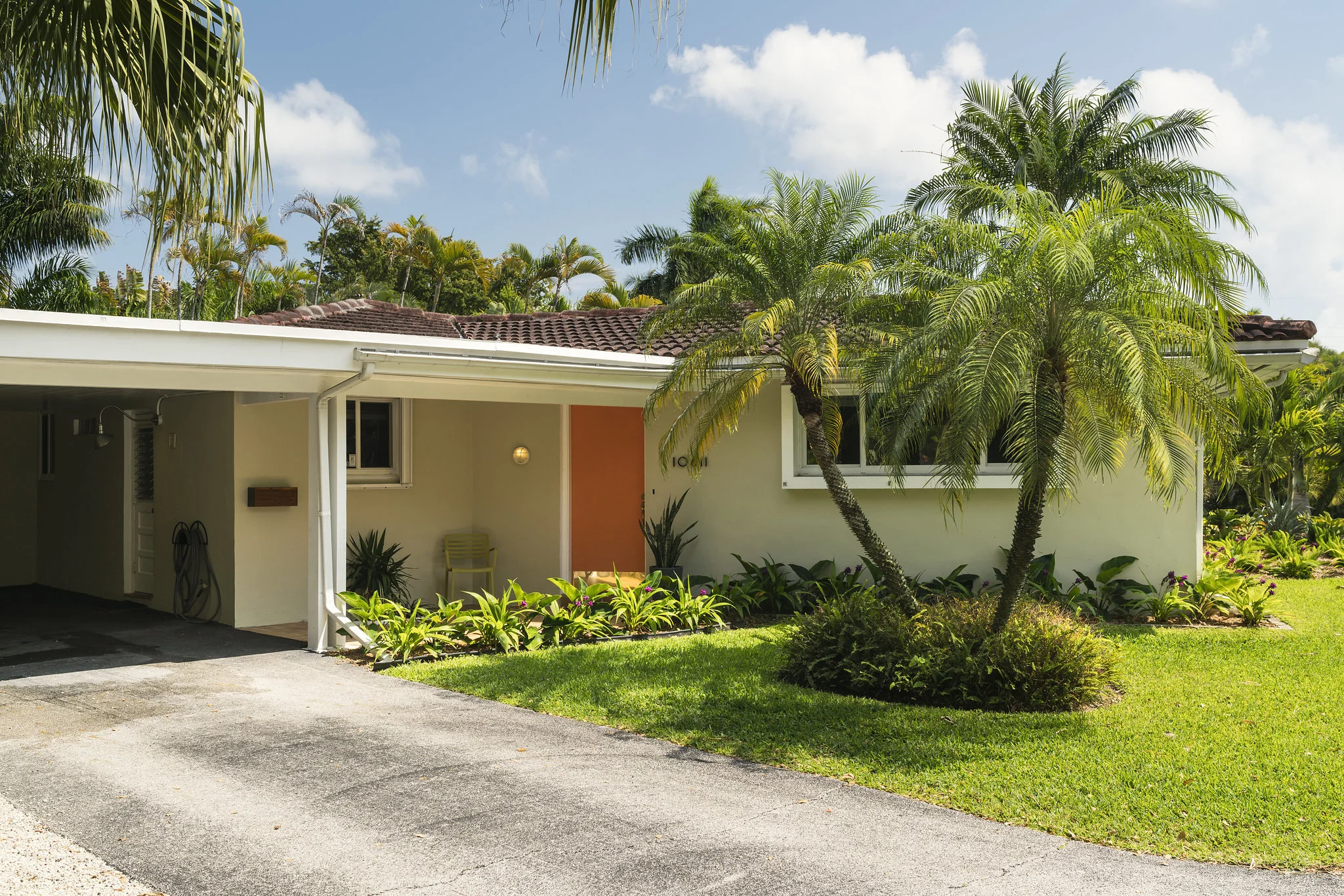 Gated entrance to 10120 SW 75 Place, in The French Village of Pinecrest