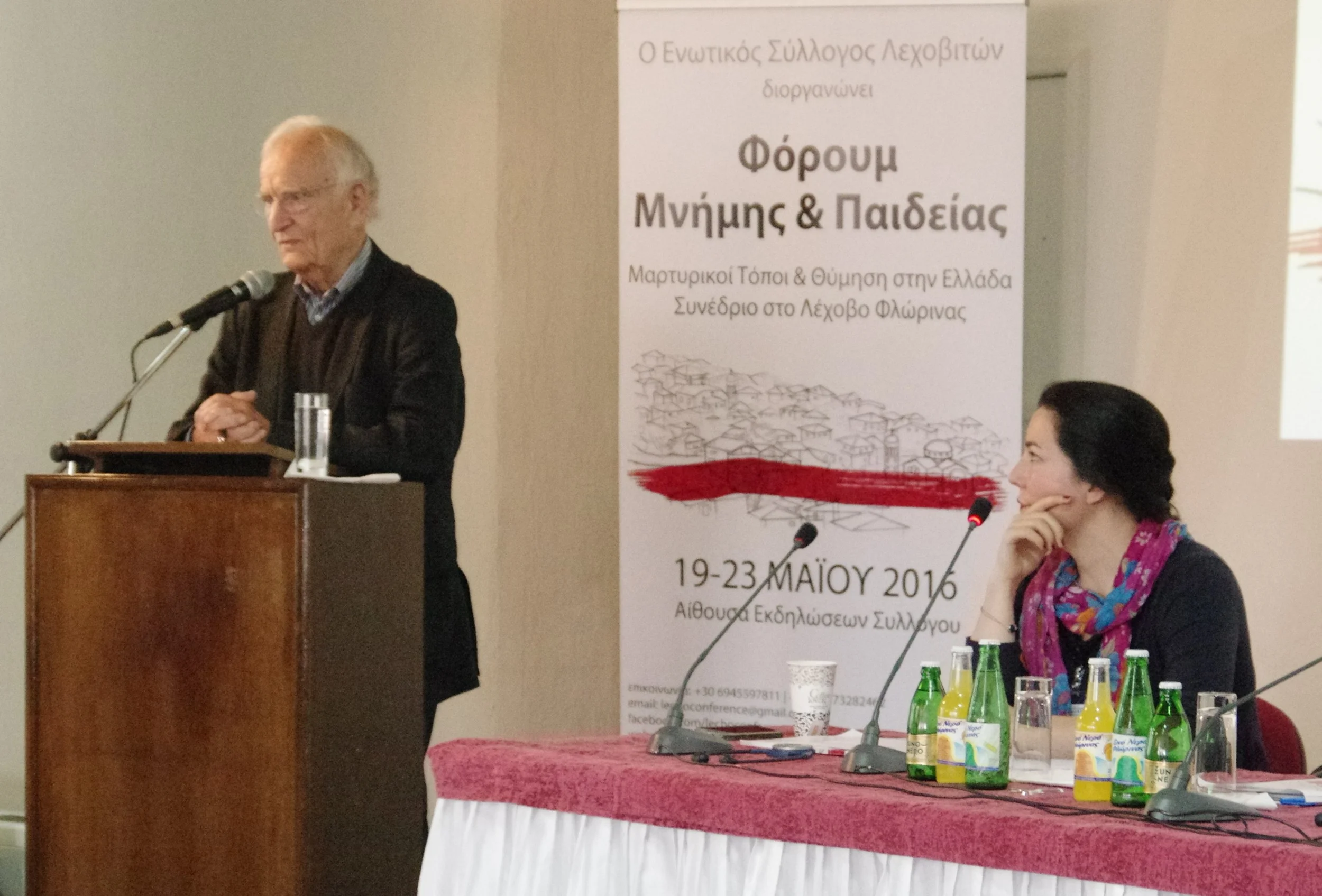 Ο Prof. Dr. Norman Paech και η Καρολίνα Ρέαμανν