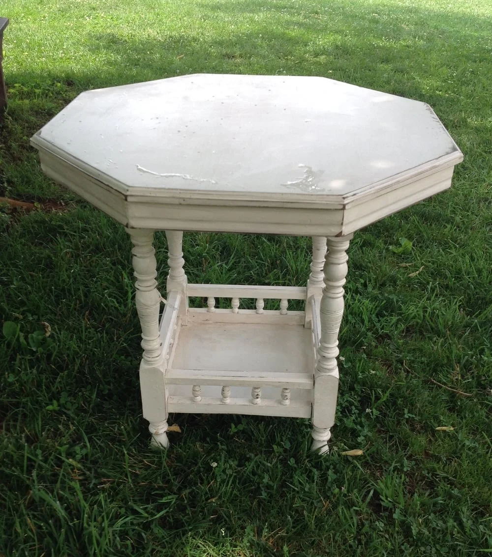 White Wooden Table $10