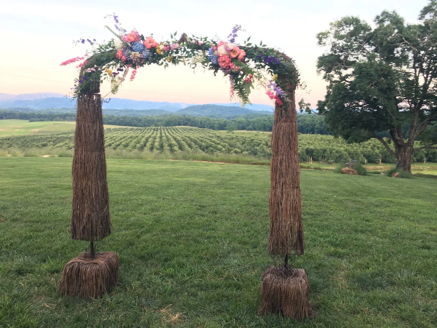 Arbor - Grapevine $50.00 (Cost with flowers depends on what you want)