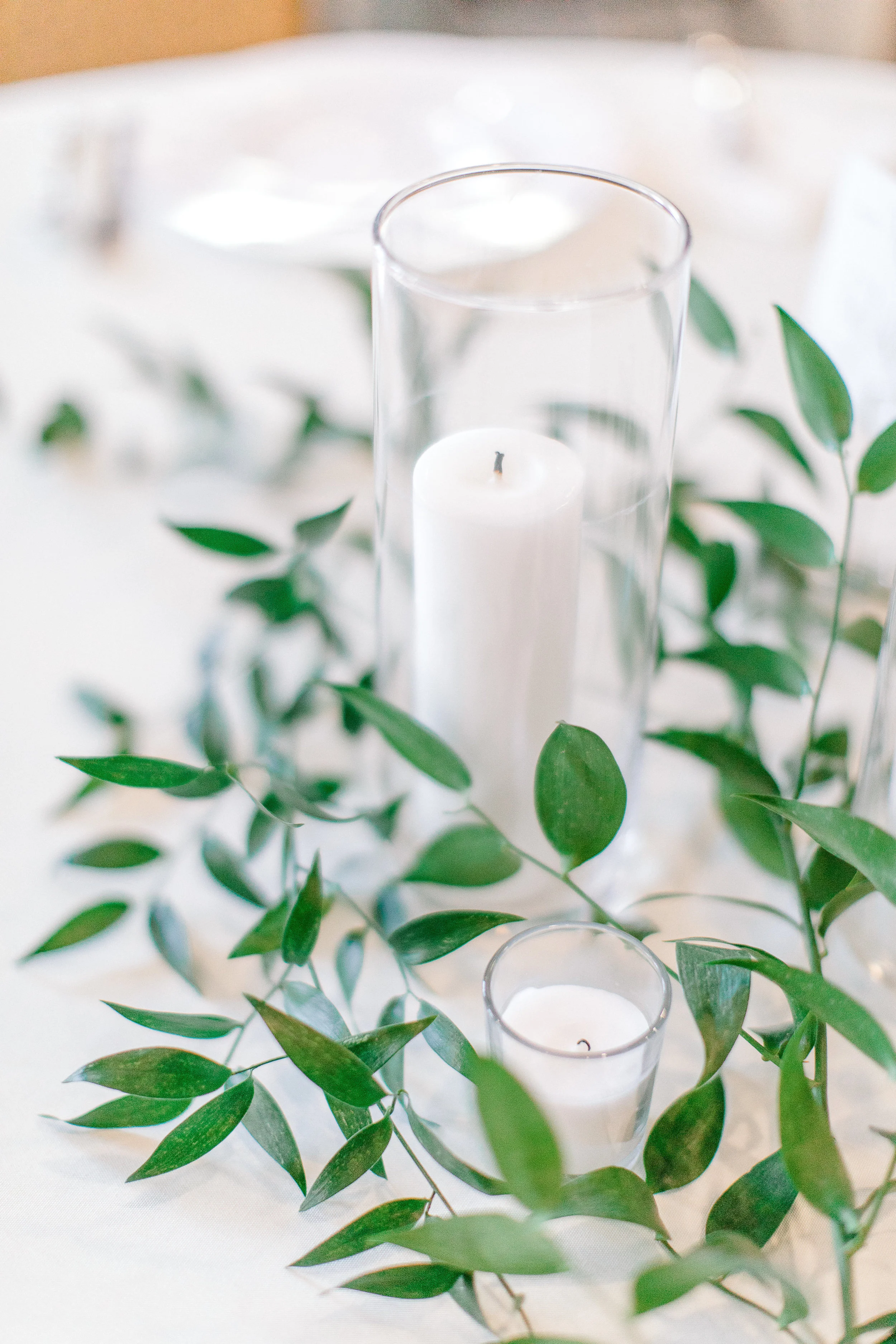 A closeup on our centerpieces
