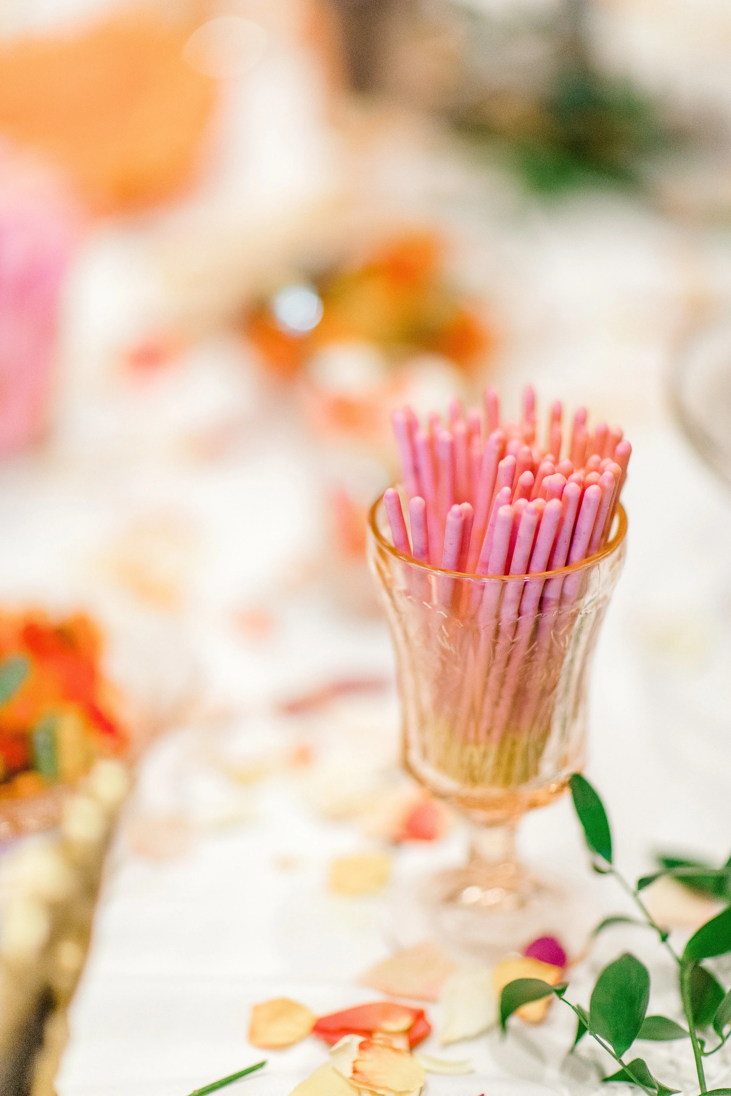 Pink desserts & colorful gummies