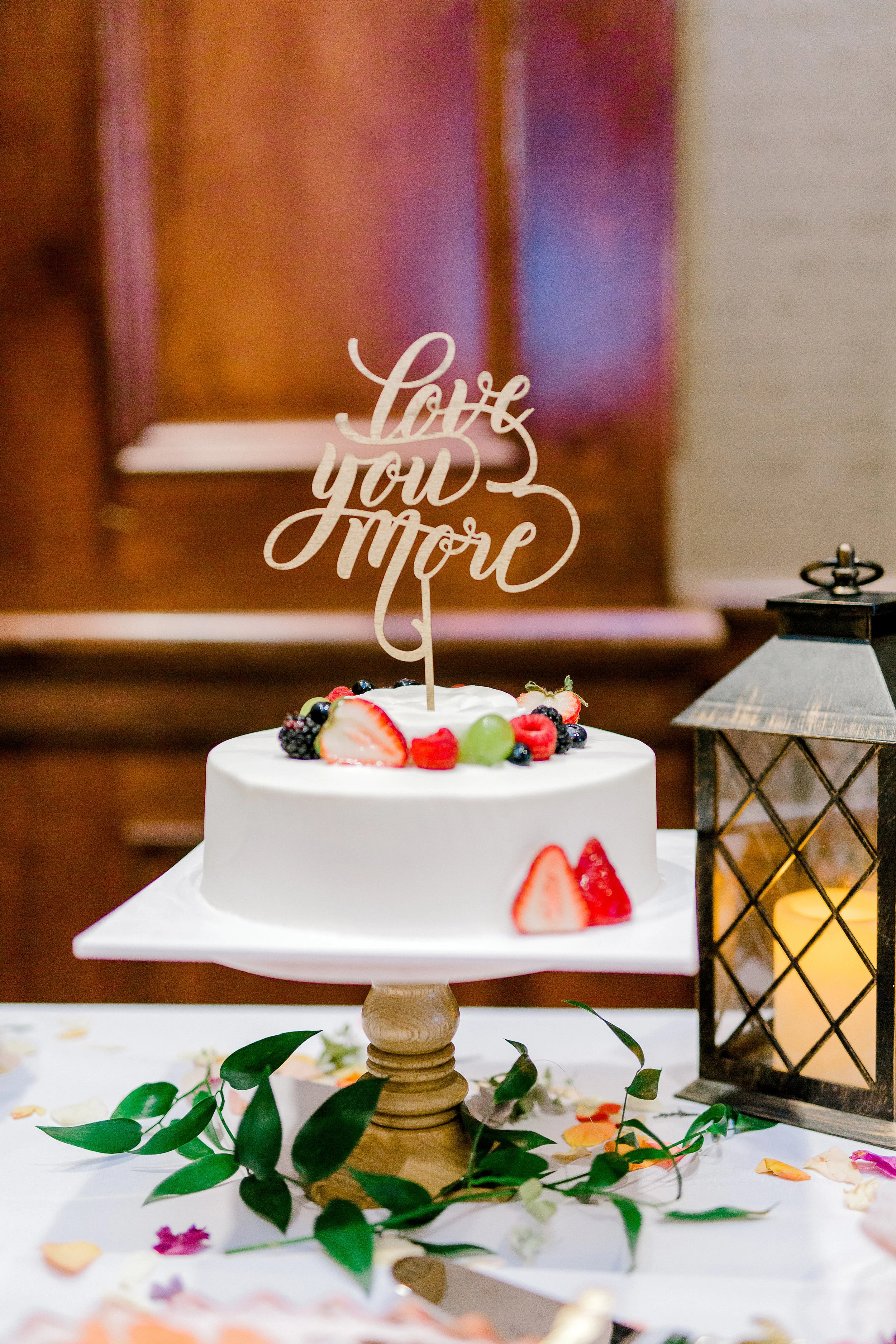 This cake topper was super special, because John always says that to me. hehe