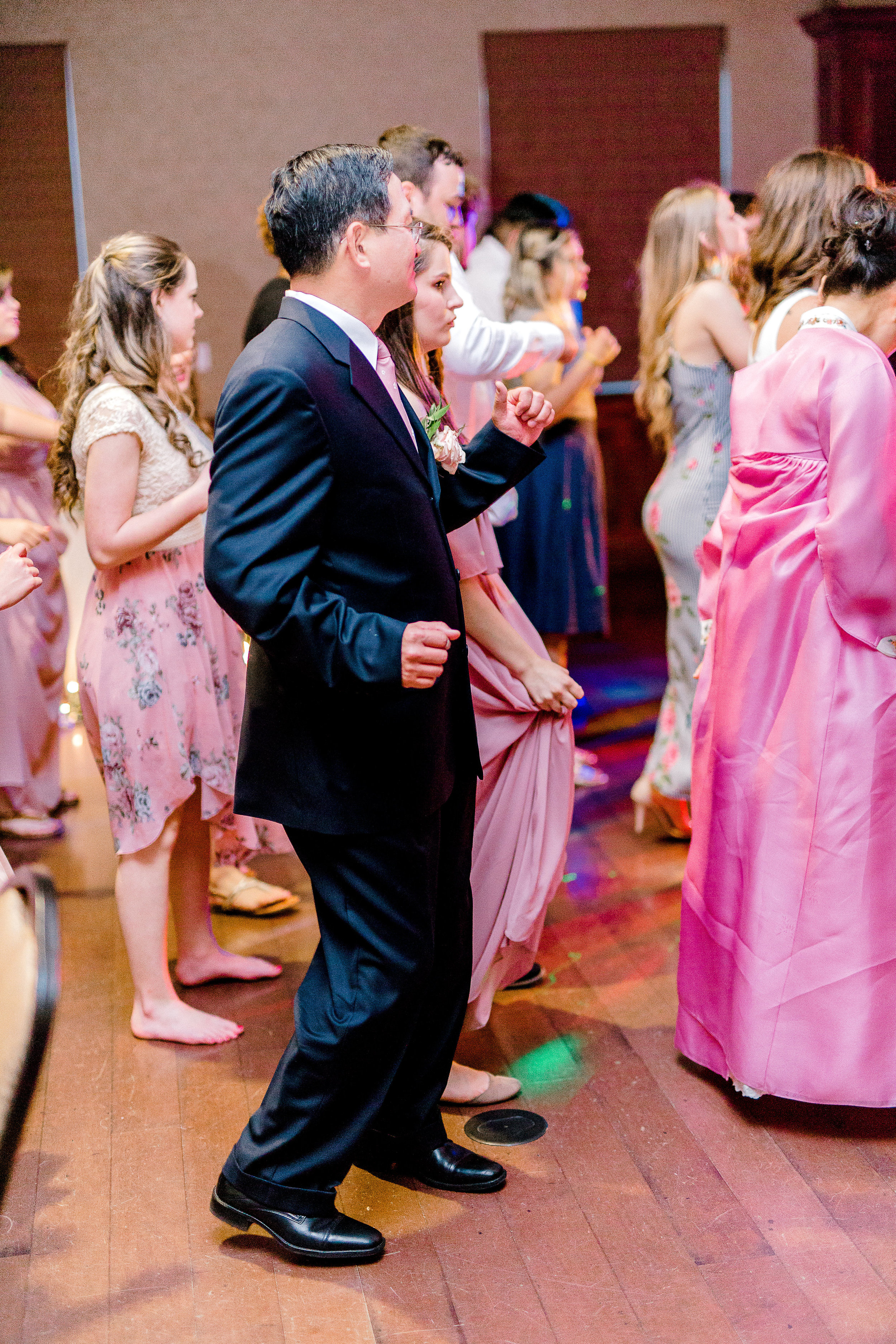 My dad actually danced!! This shocked me in the best way!