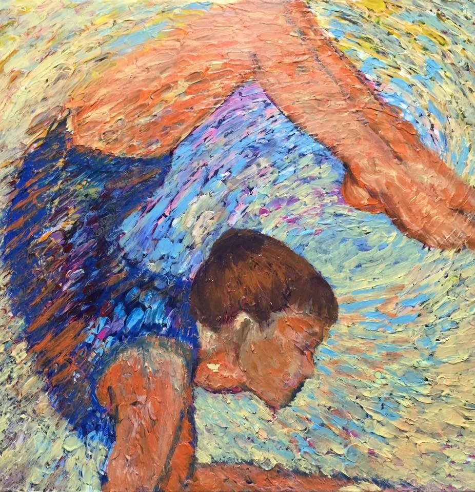 Yoga (the scorpion pose), Acrylic 20x20