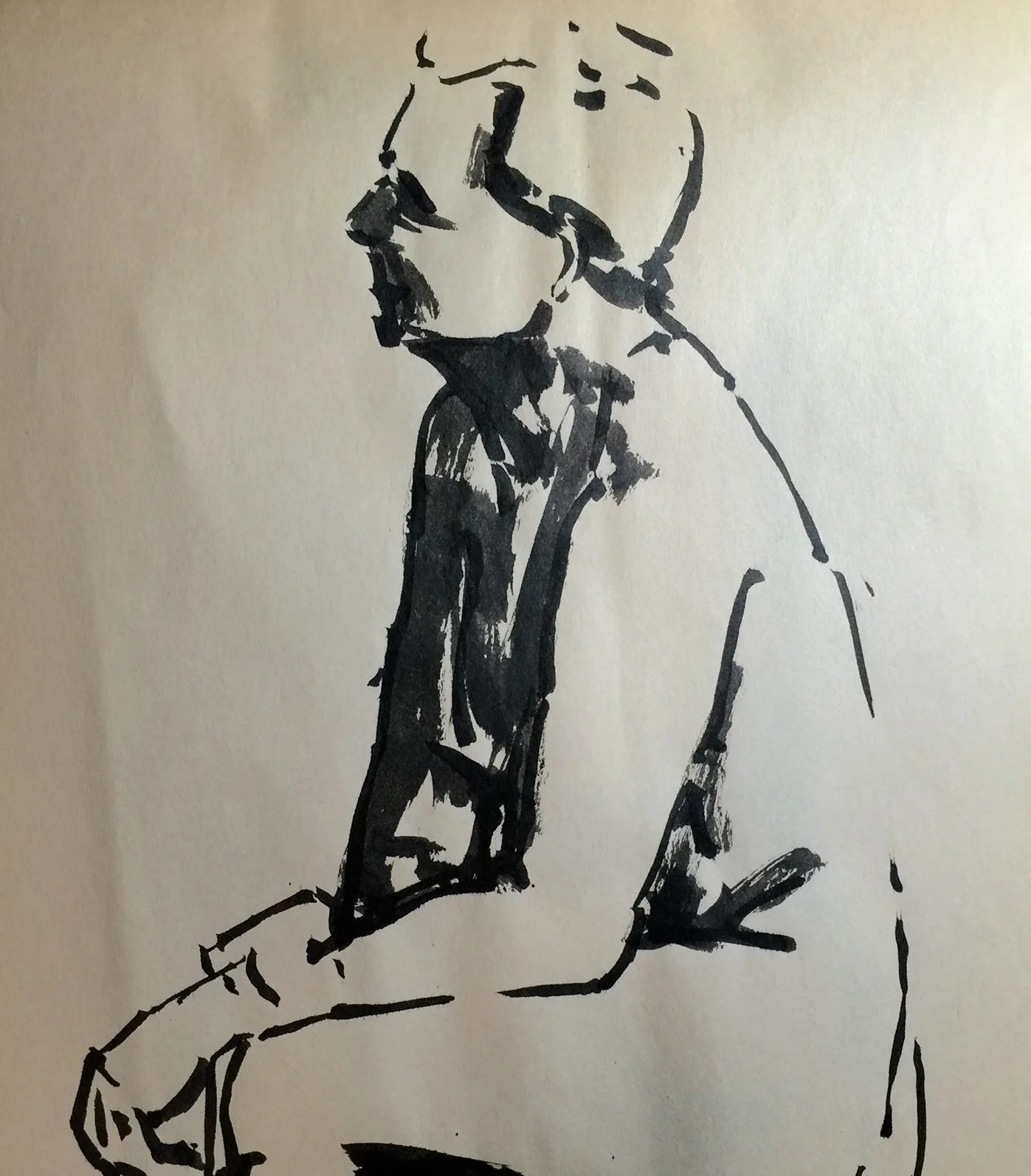 Study of life Figure Ink Drawing