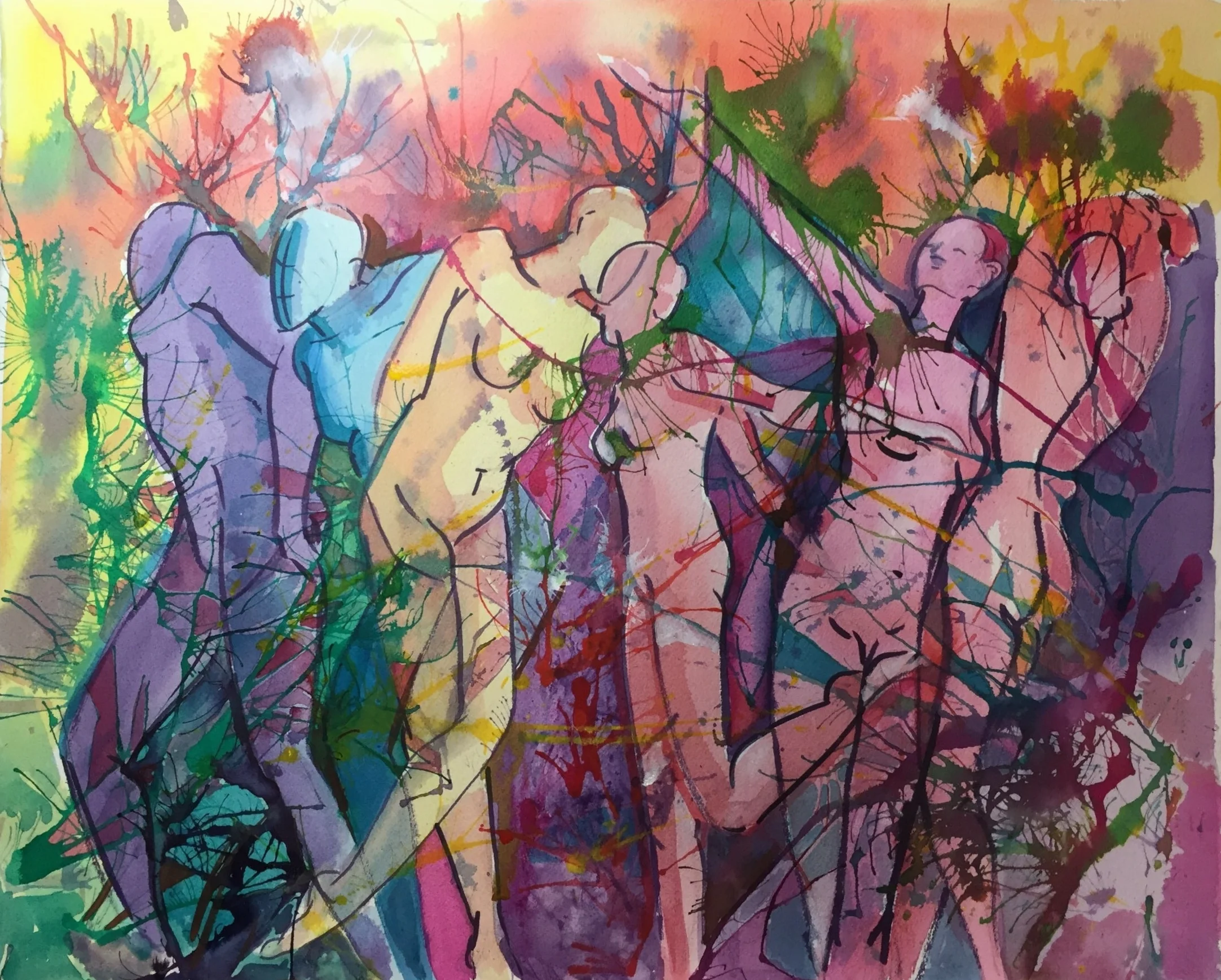 Joy 16x20 watercolor