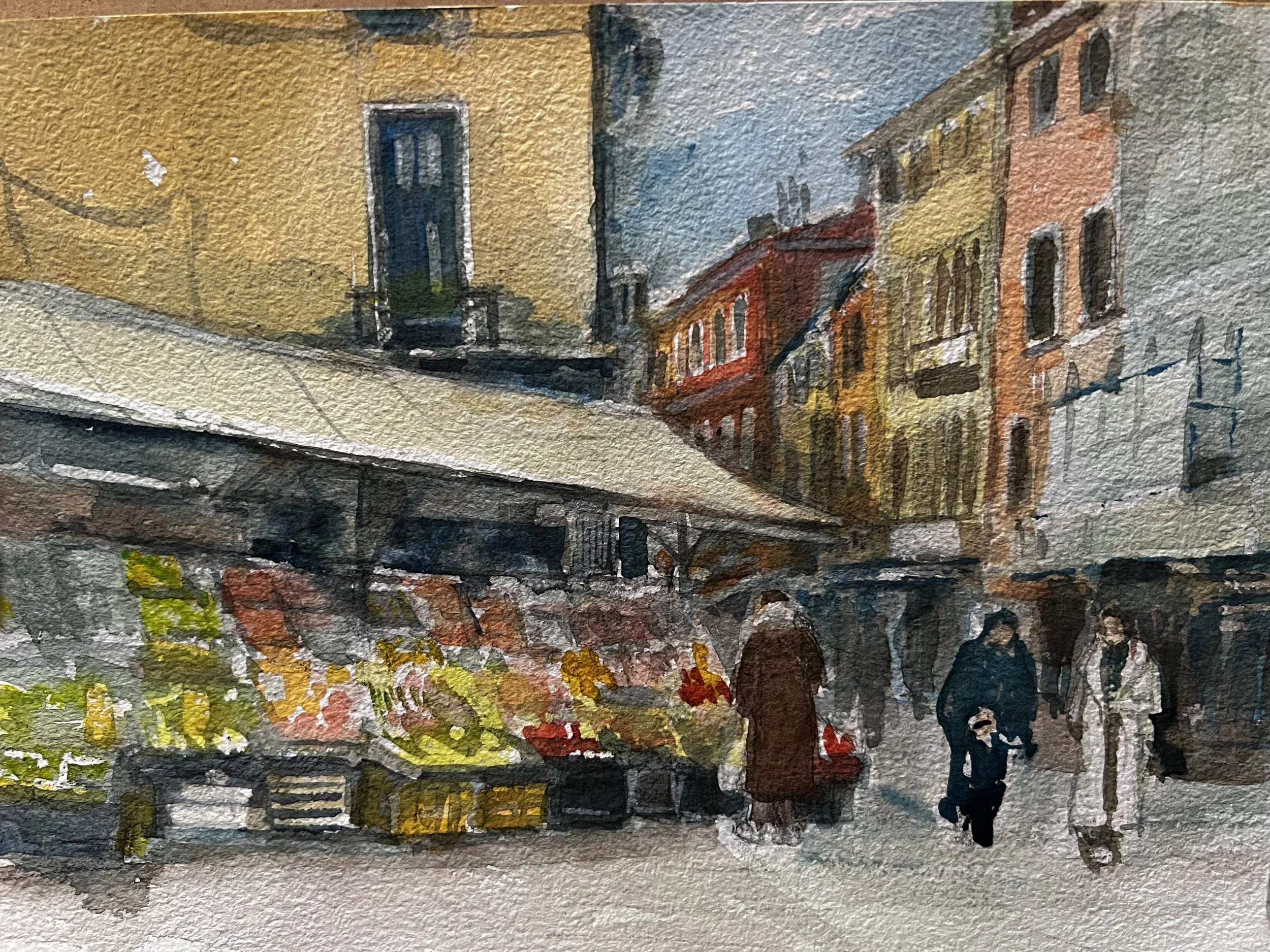 Fruits stand at Venice Italy. 3/2024