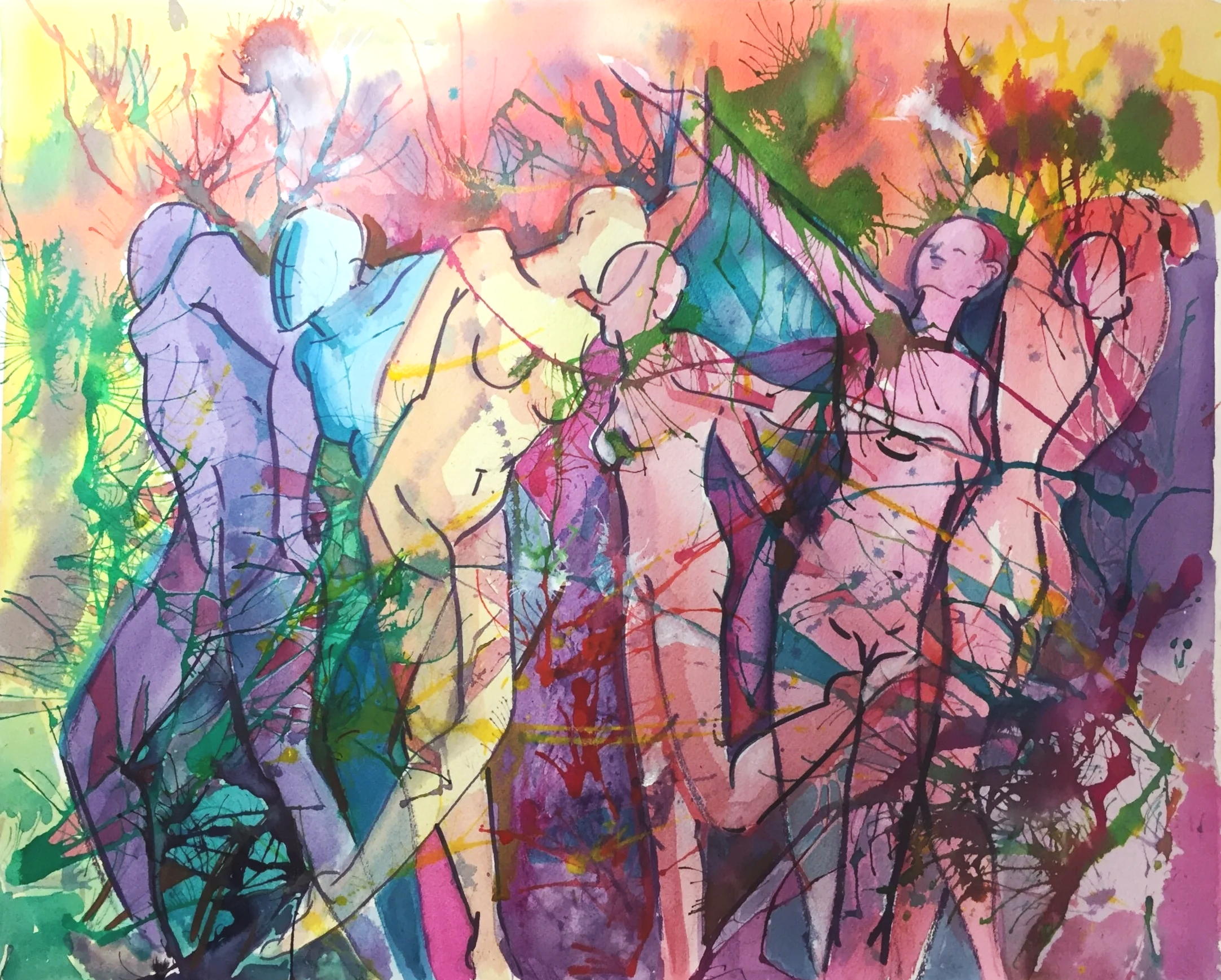 Joy 16x20 watercolor