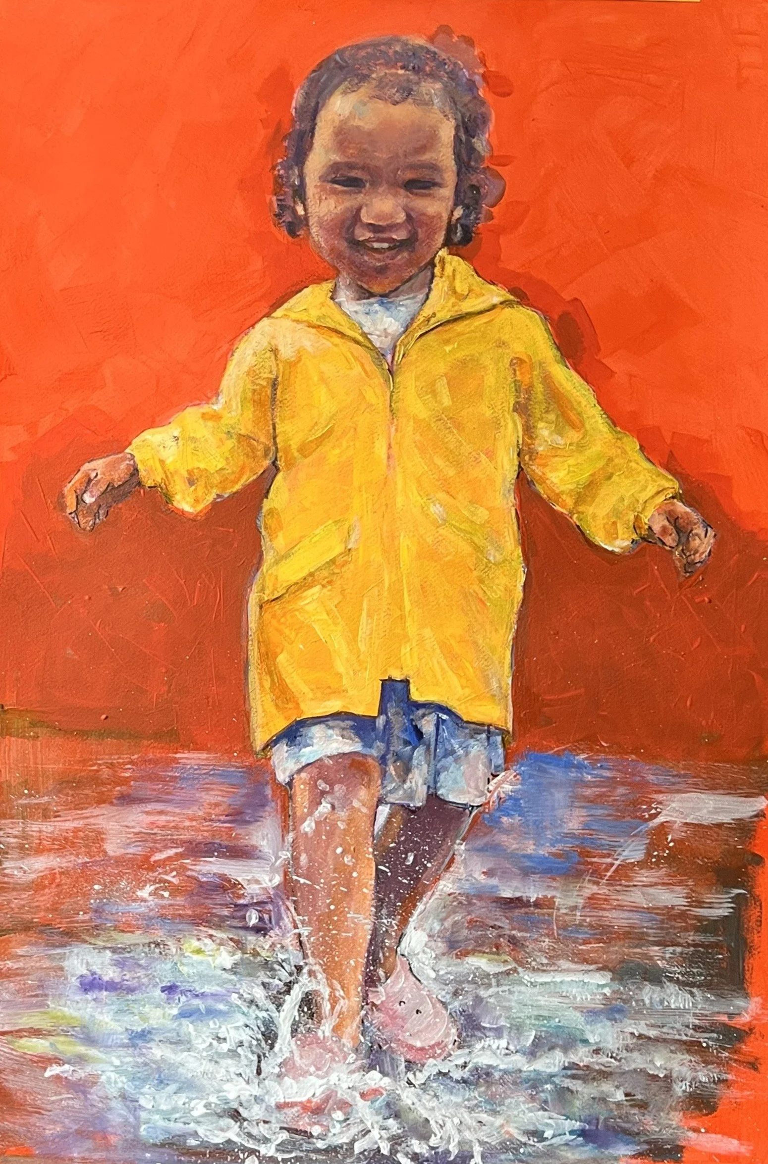 Zara in Yellow Raincoat