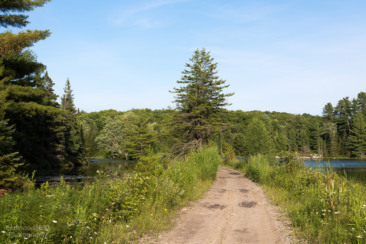 Further east along the trail.