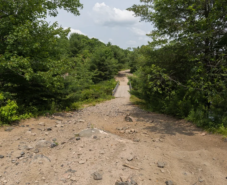 The Bridge at Fume Creek, another trestle converted to a bridge. 