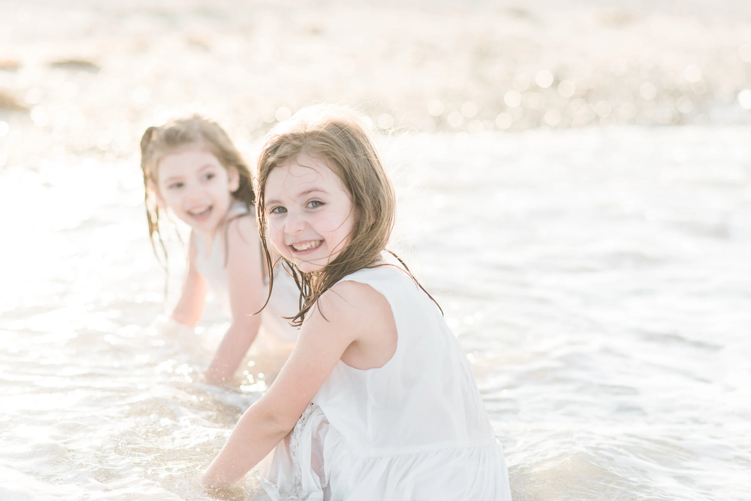 Bertone Girls // Rexham Beach, Marshfield MA