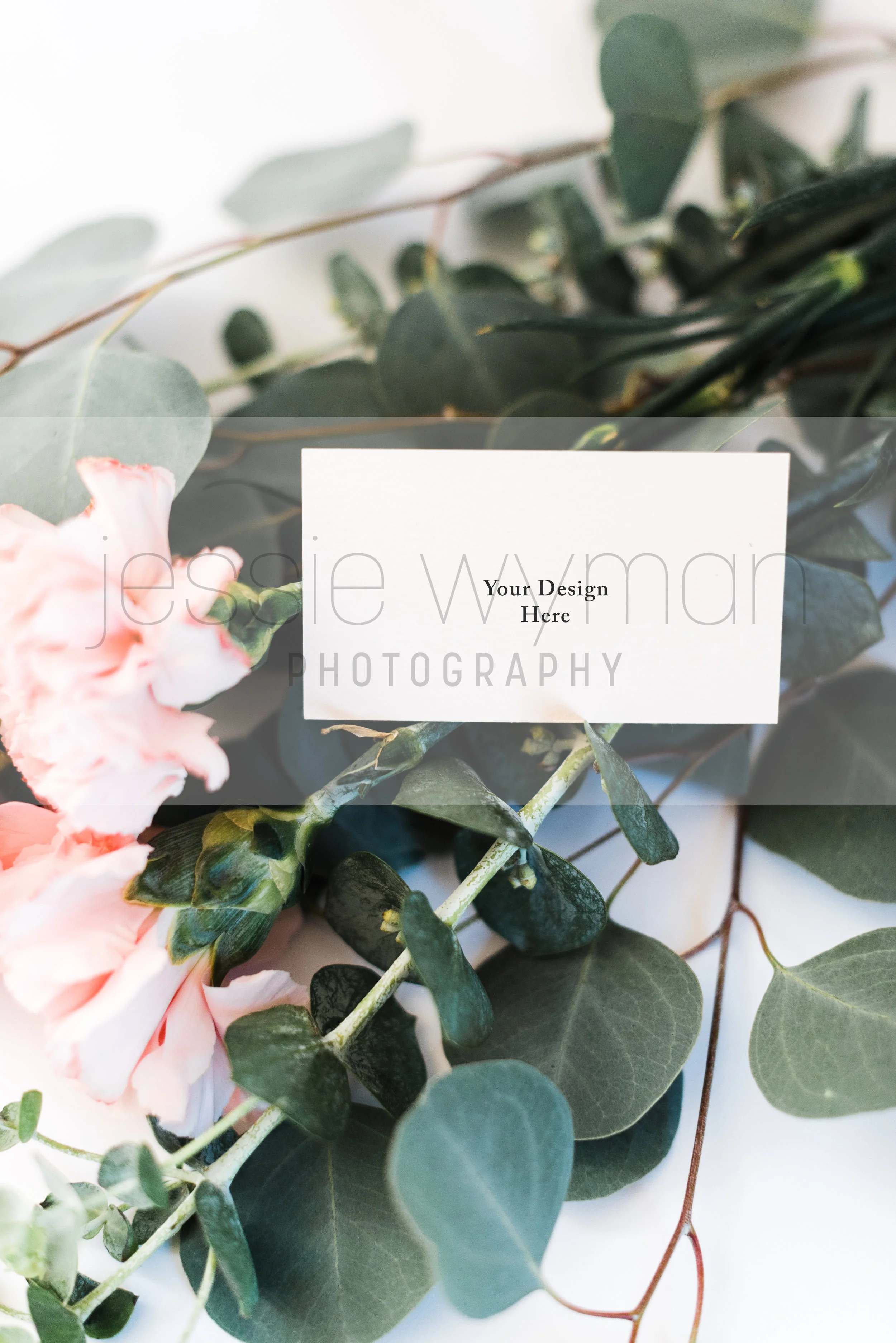 Floral Business Card PSD Mockup - 01