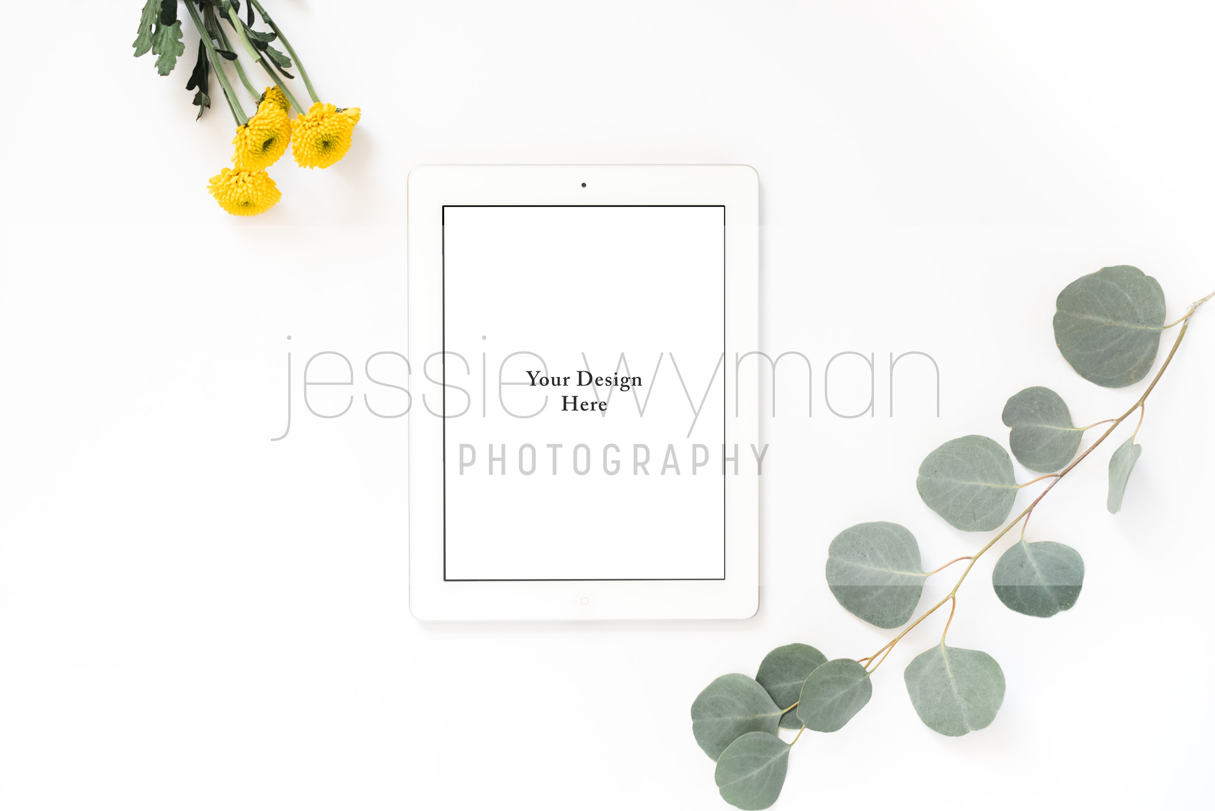 Floral Ipad PSD Mockup No 02