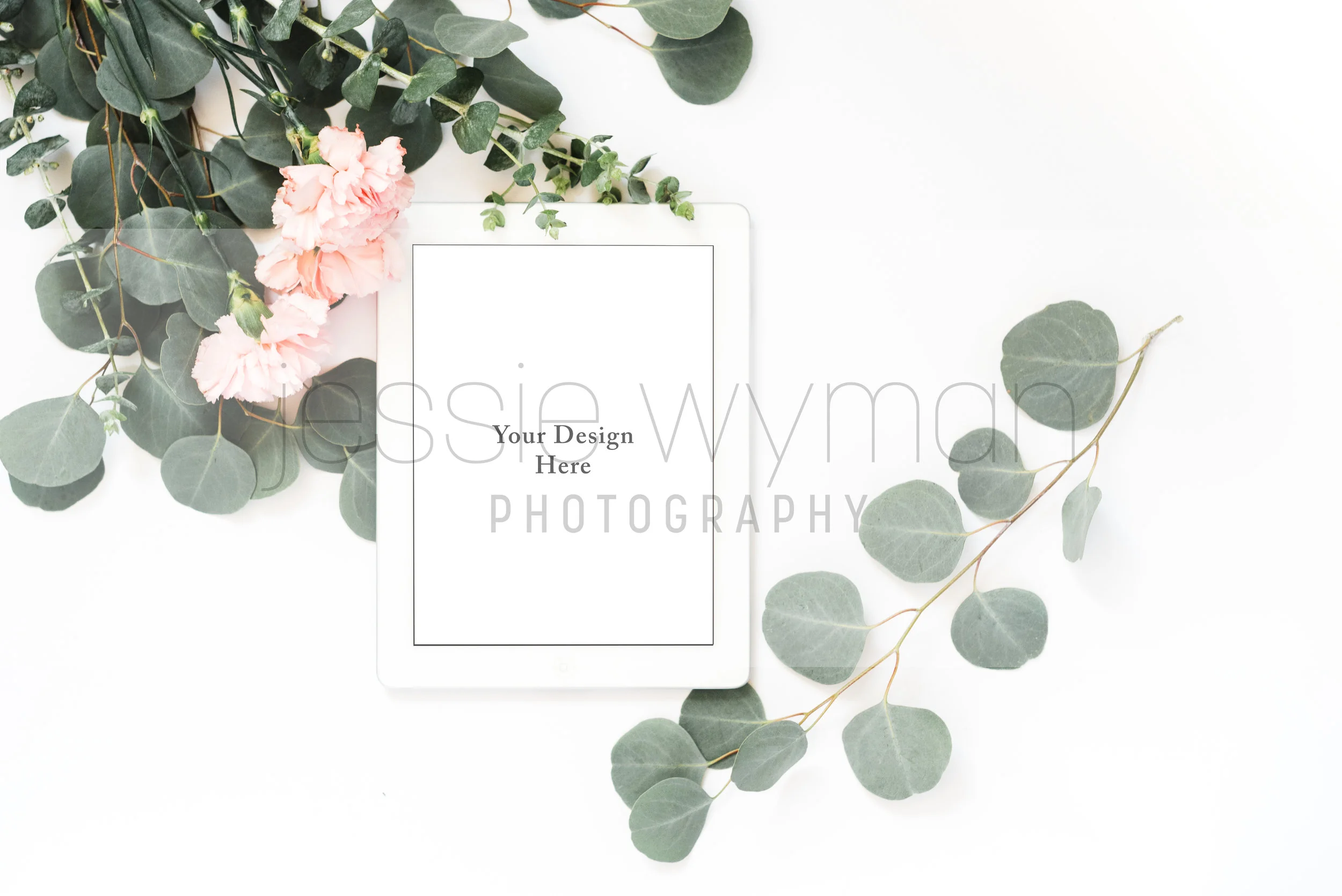 Floral Ipad PSD Mockup No 03