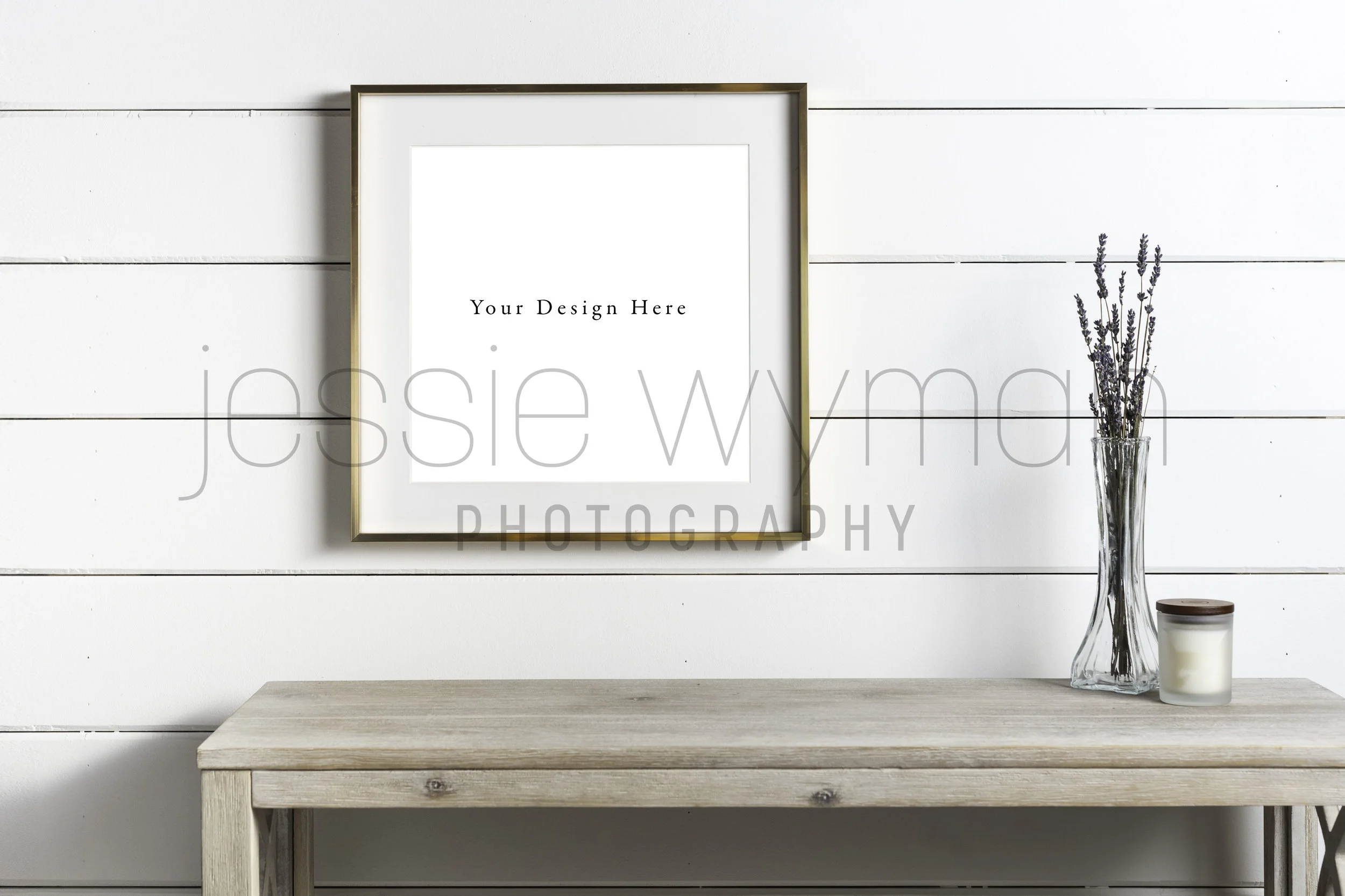 Gold Frame PSD Mockup