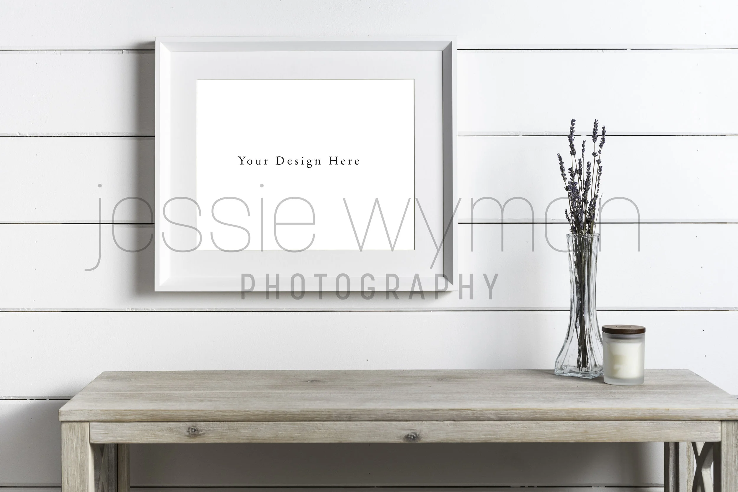 White Frame PSD Mockup