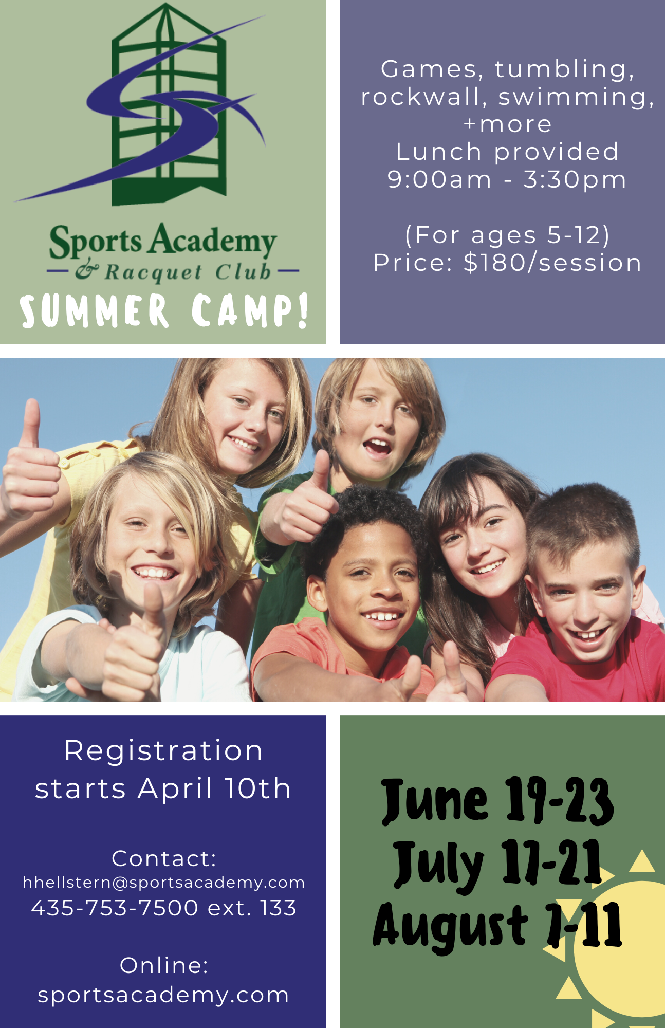 Summer Camps — Sports Academy & Racquet Club