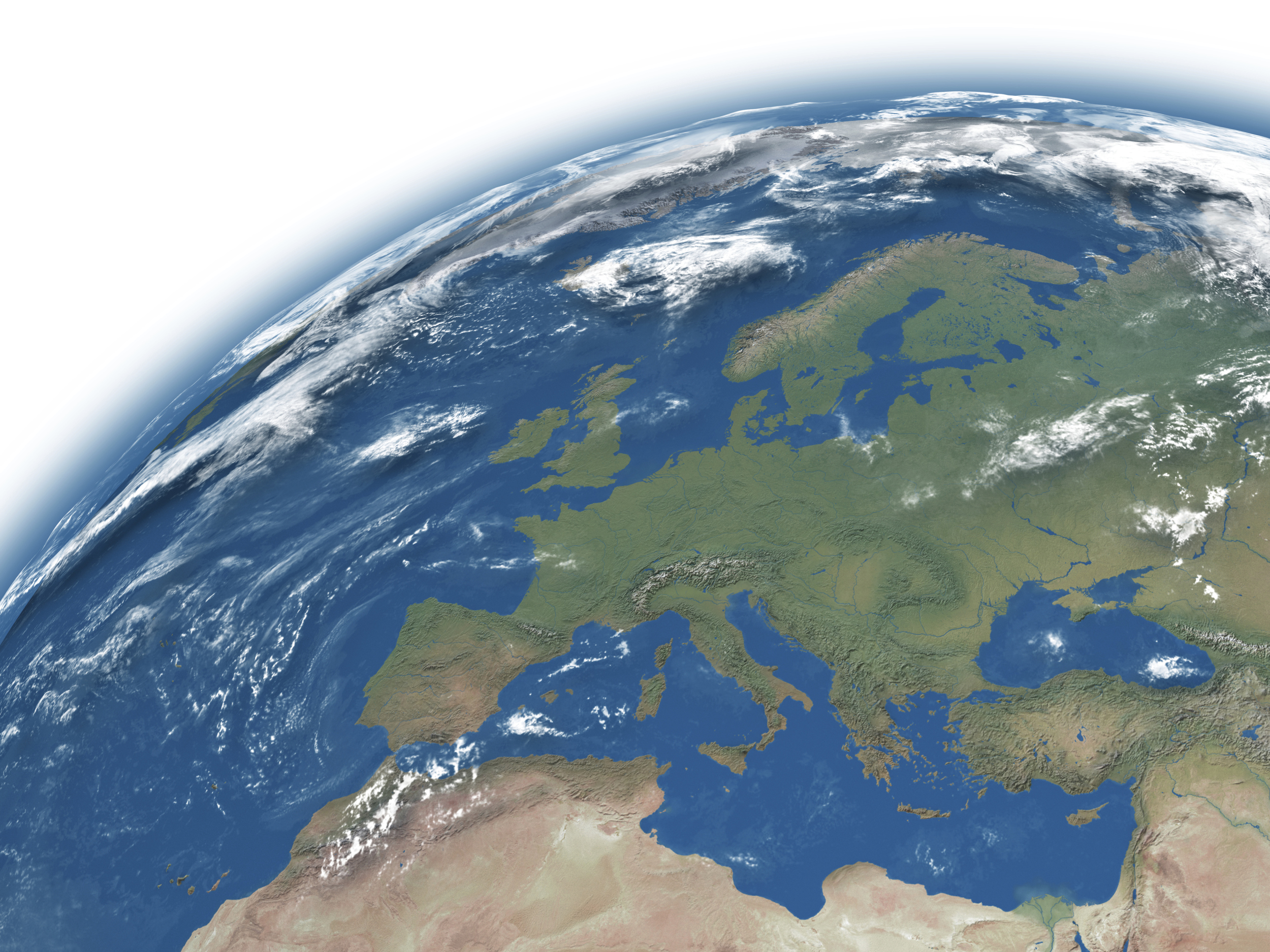 Croatia is at the crossroads of Central Europe - although you can't really see crossroads from space...particularly metaphorical ones