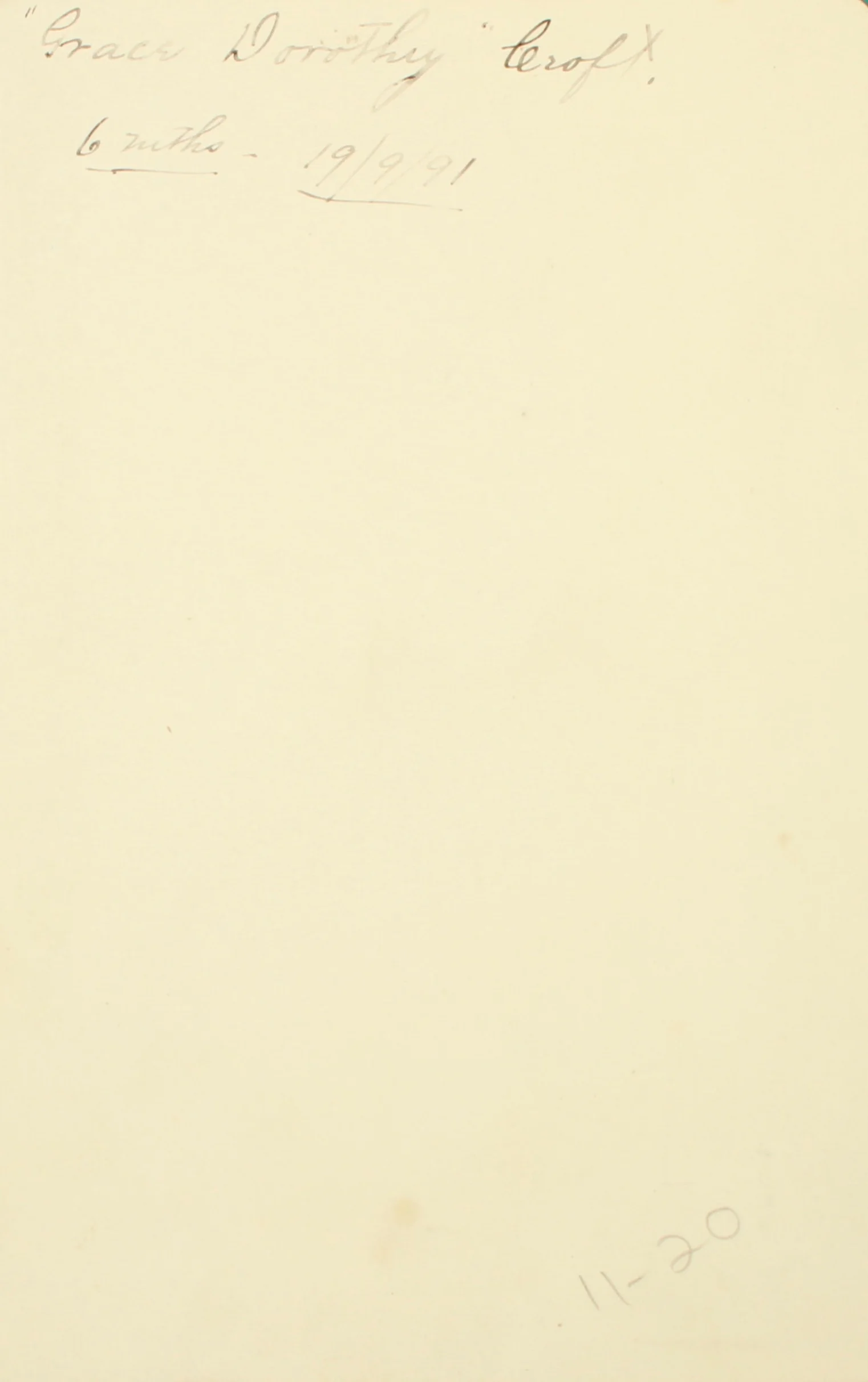 Grace Dorothy (Croft) Buss