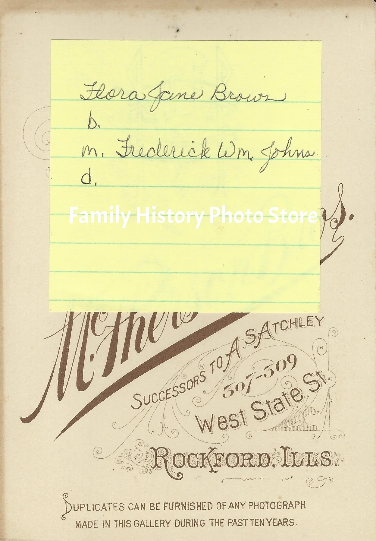 Flora Jane (Brown) Johns