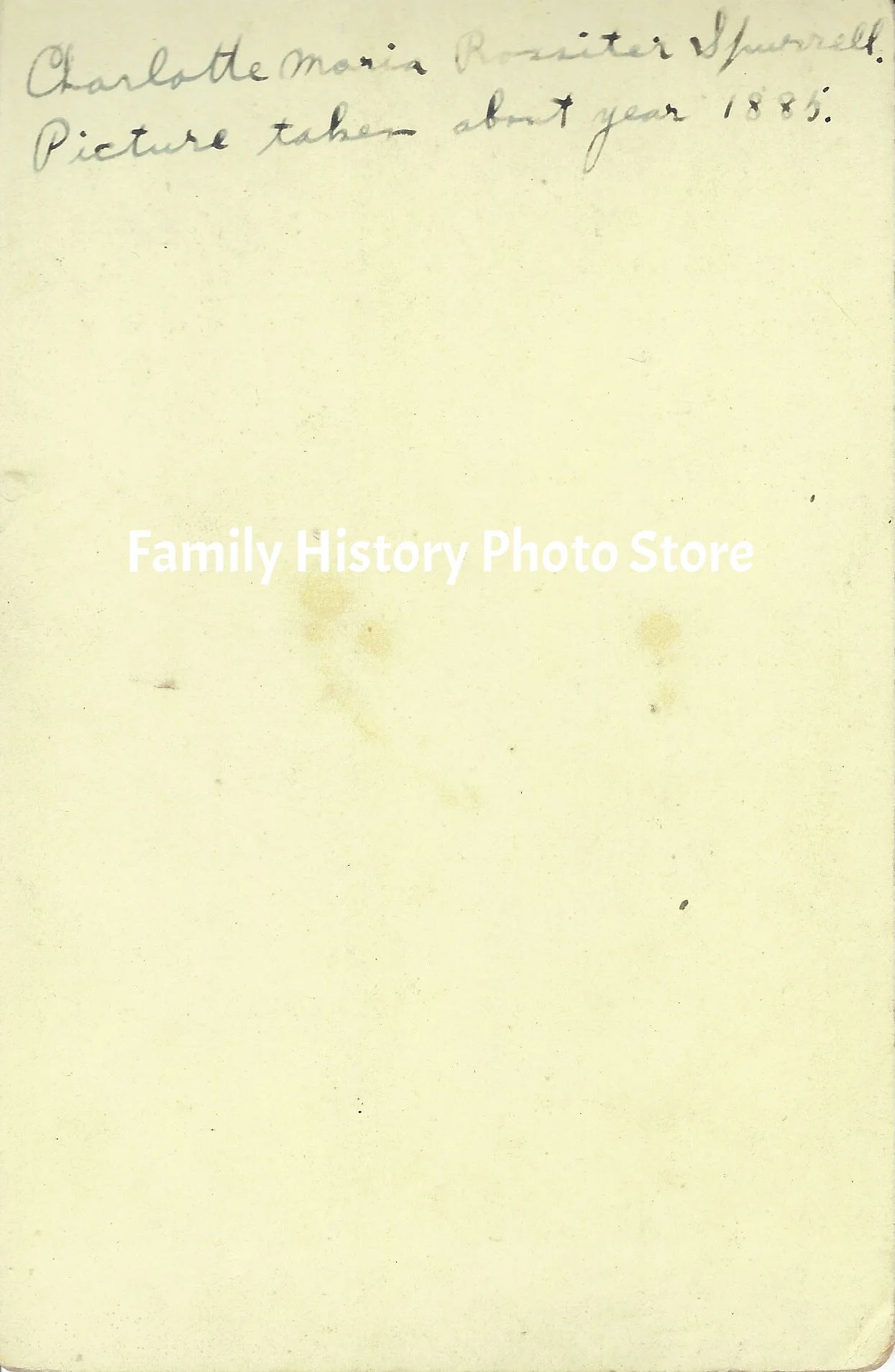 Charlotte Maria (Rossiter) Spurrell