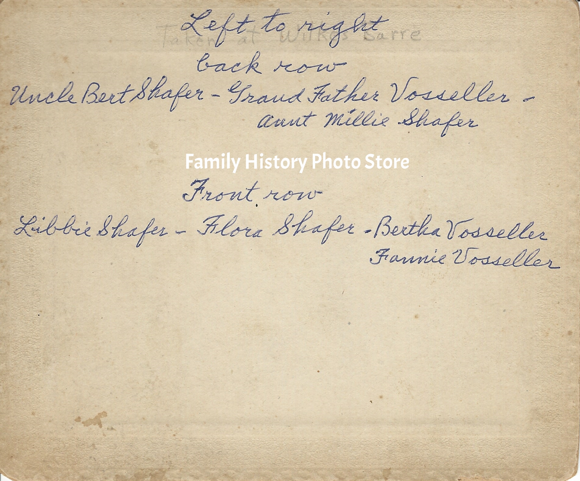 Melissa 'Millie' (Vosseller) Shafer