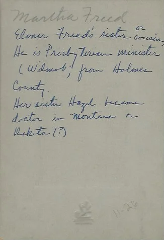 Martha M (Freed) Conrue