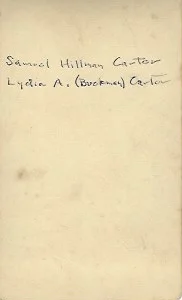 Lydia A (Buckman) Carter