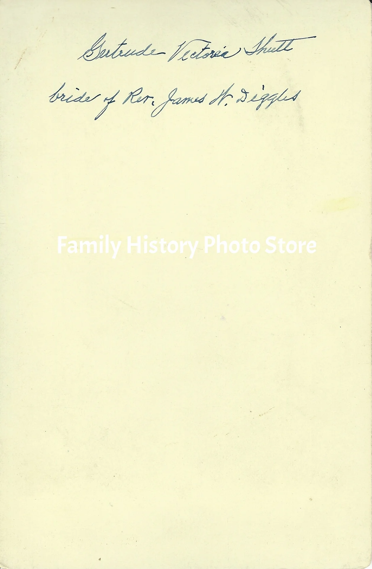 Gertrude Victoria (Shutt) Diggles